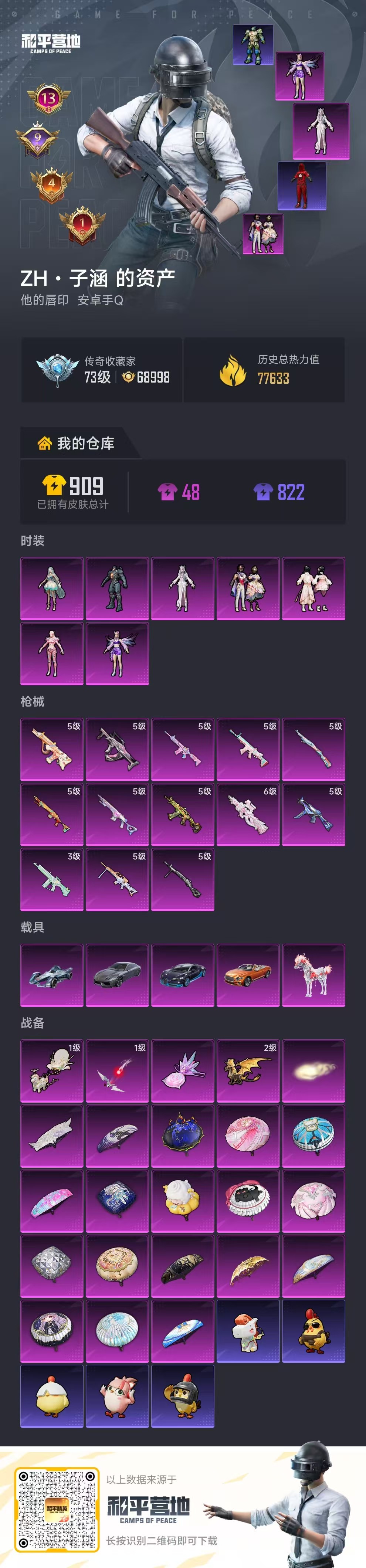 HPSJ4137052和平精英账号详情图2