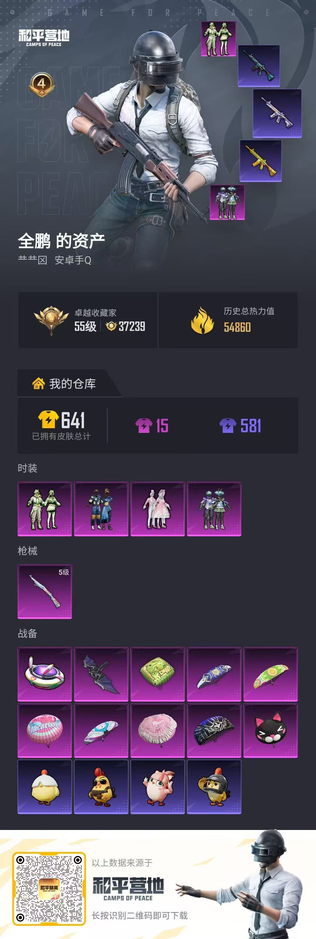 HPSJ4136947和平精英账号详情图2