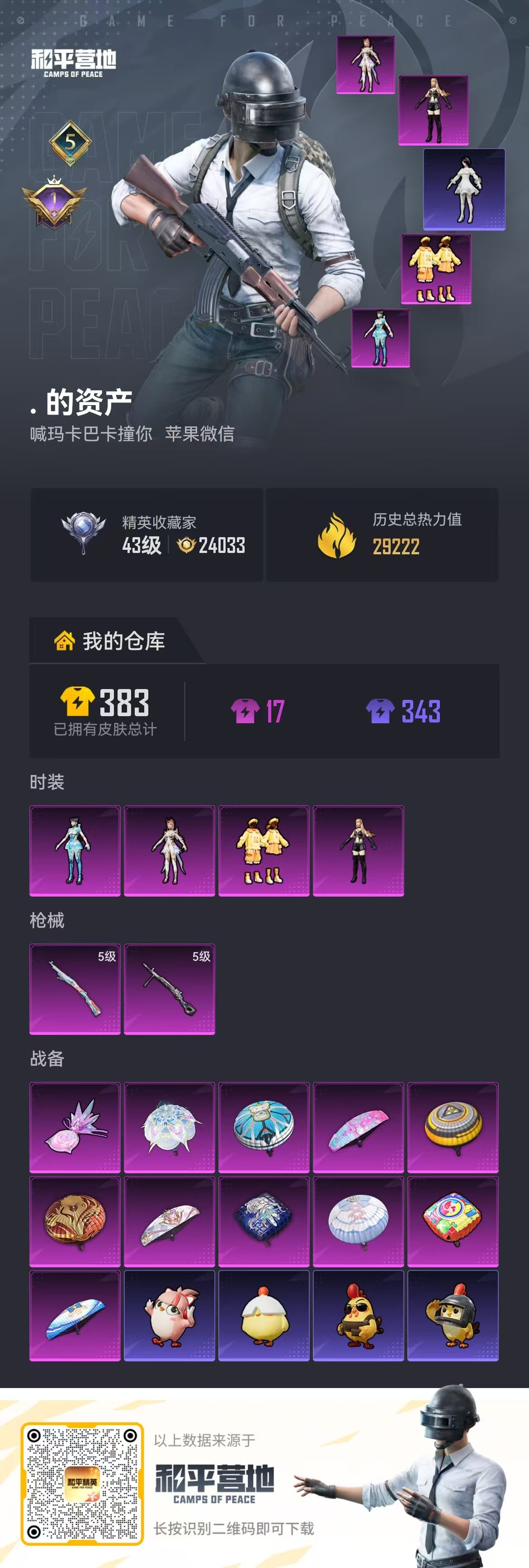 HPSJ4136938和平精英账号详情图2