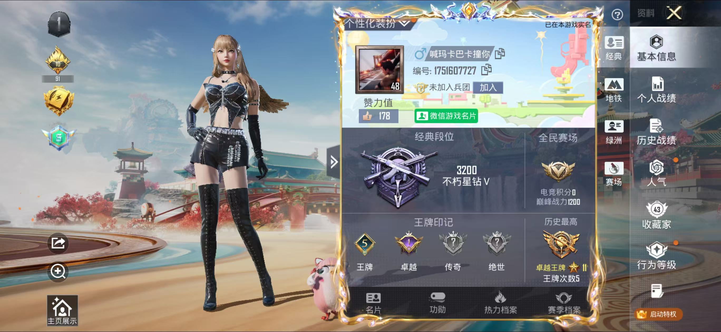 HPSJ4136938和平精英账号详情图3