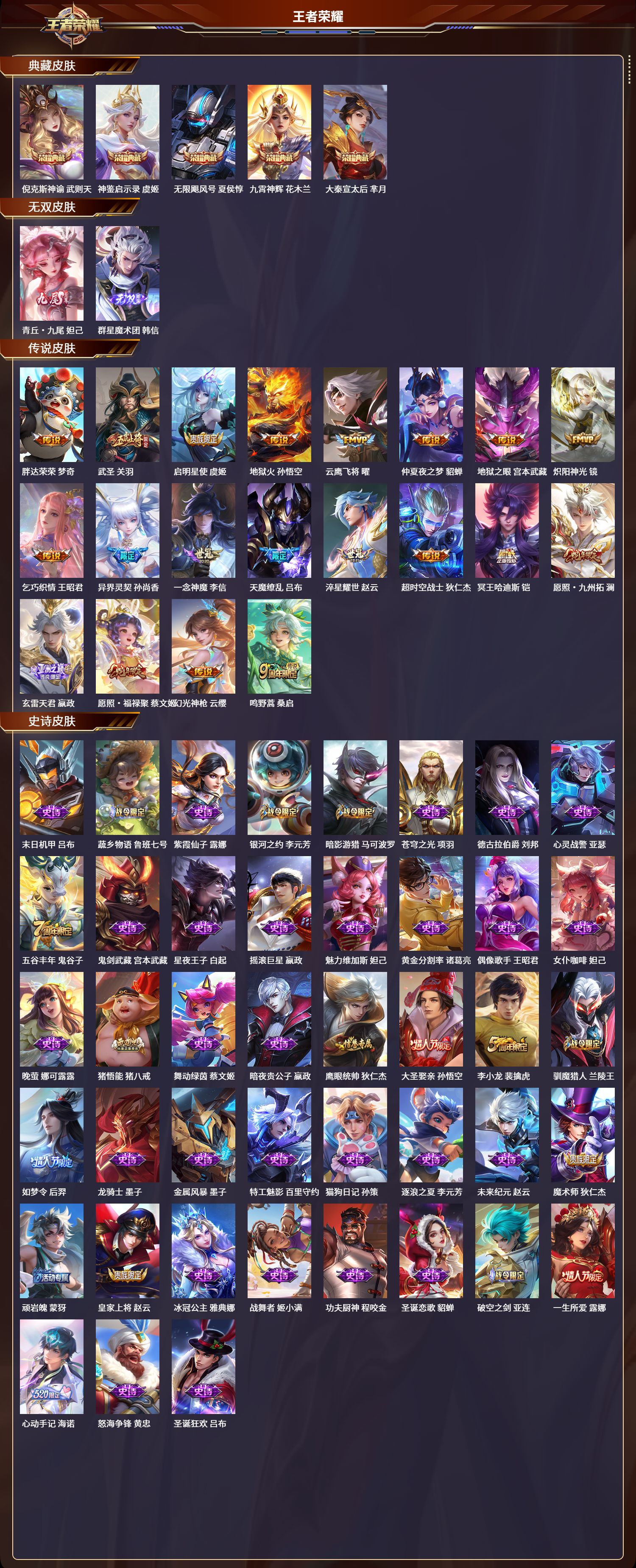 WZLX4248613王者荣耀账号详情图2 WZLX4248613王者荣耀账号详情图2