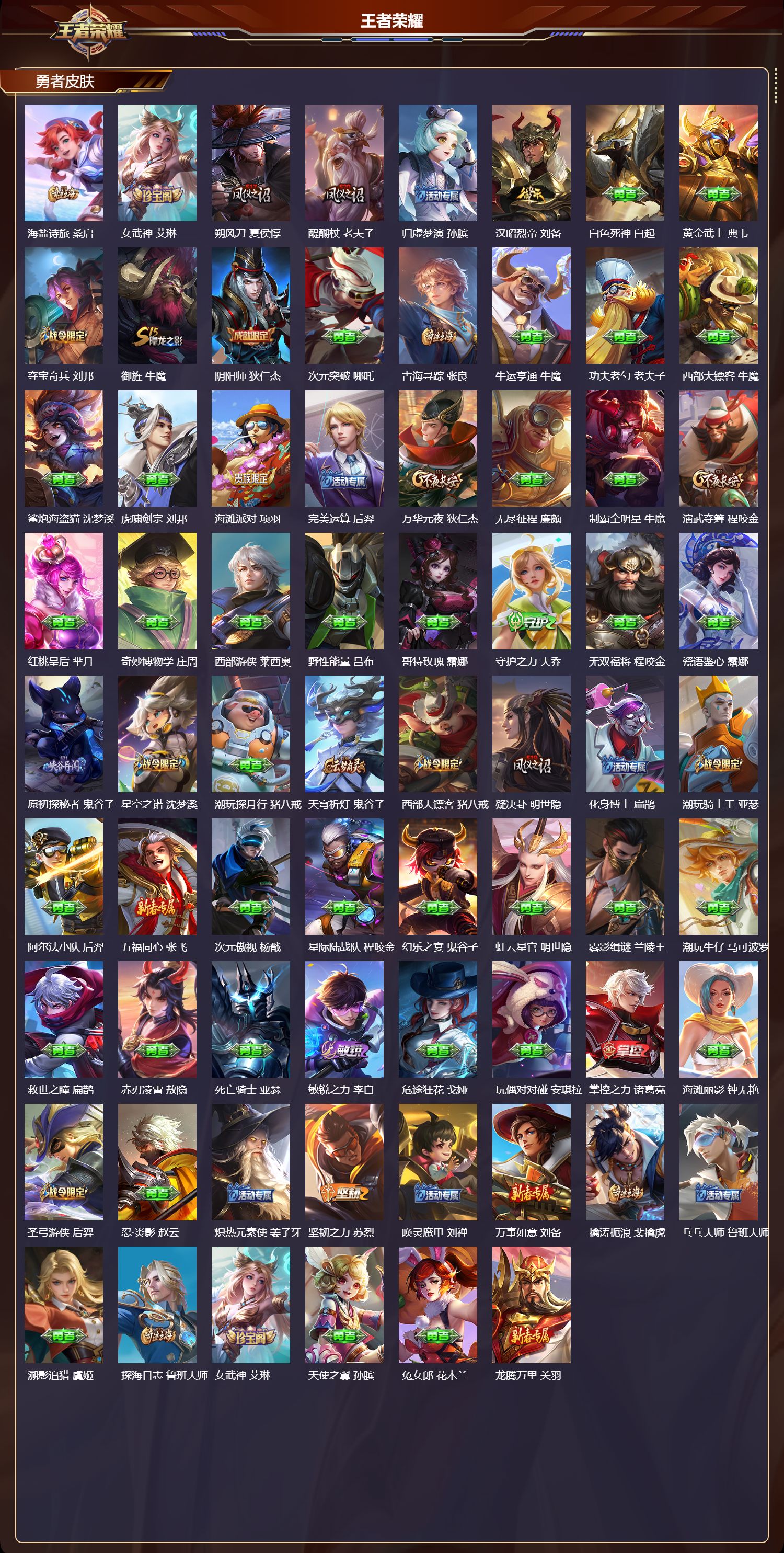 WZQM4247880王者荣耀账号详情图4 WZQM4247880王者荣耀账号详情图4