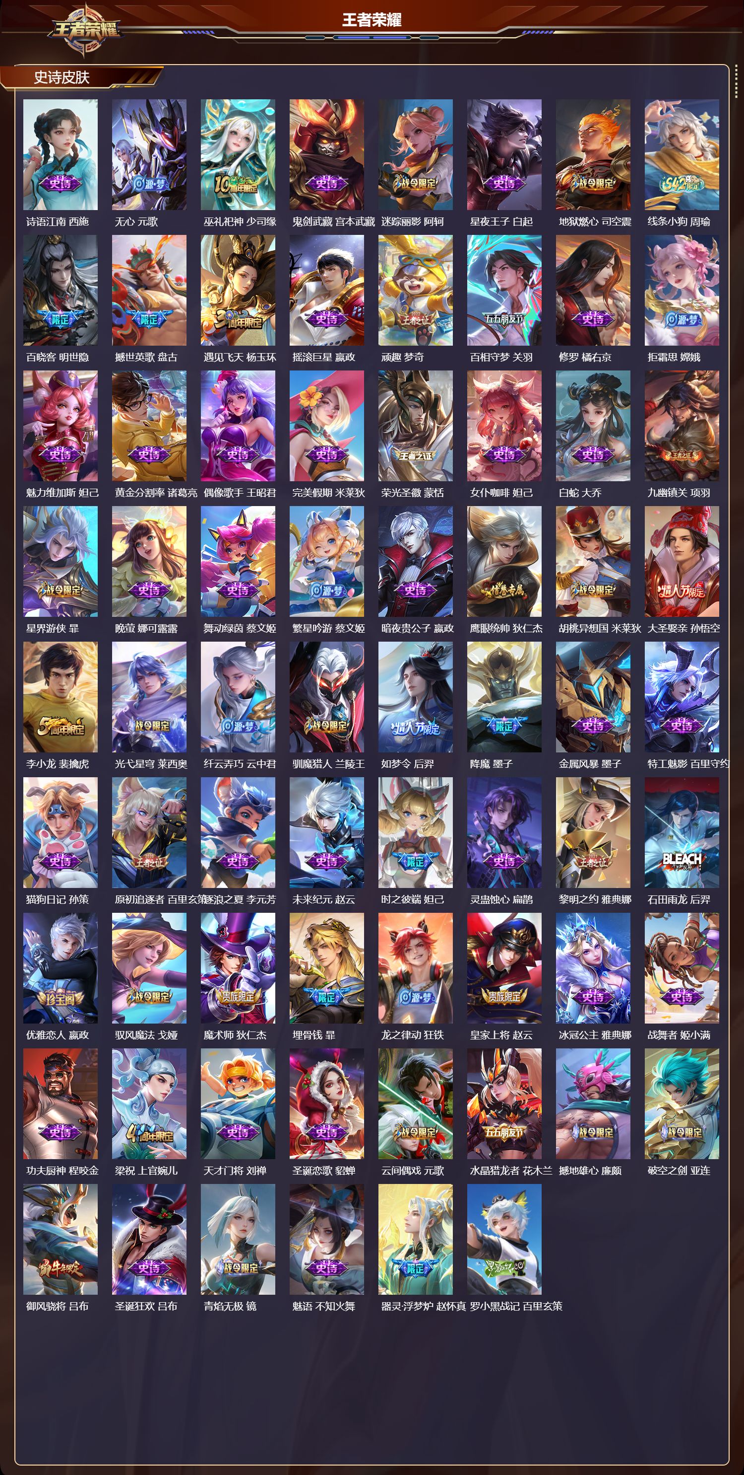 WZQM4247038王者荣耀账号详情图3