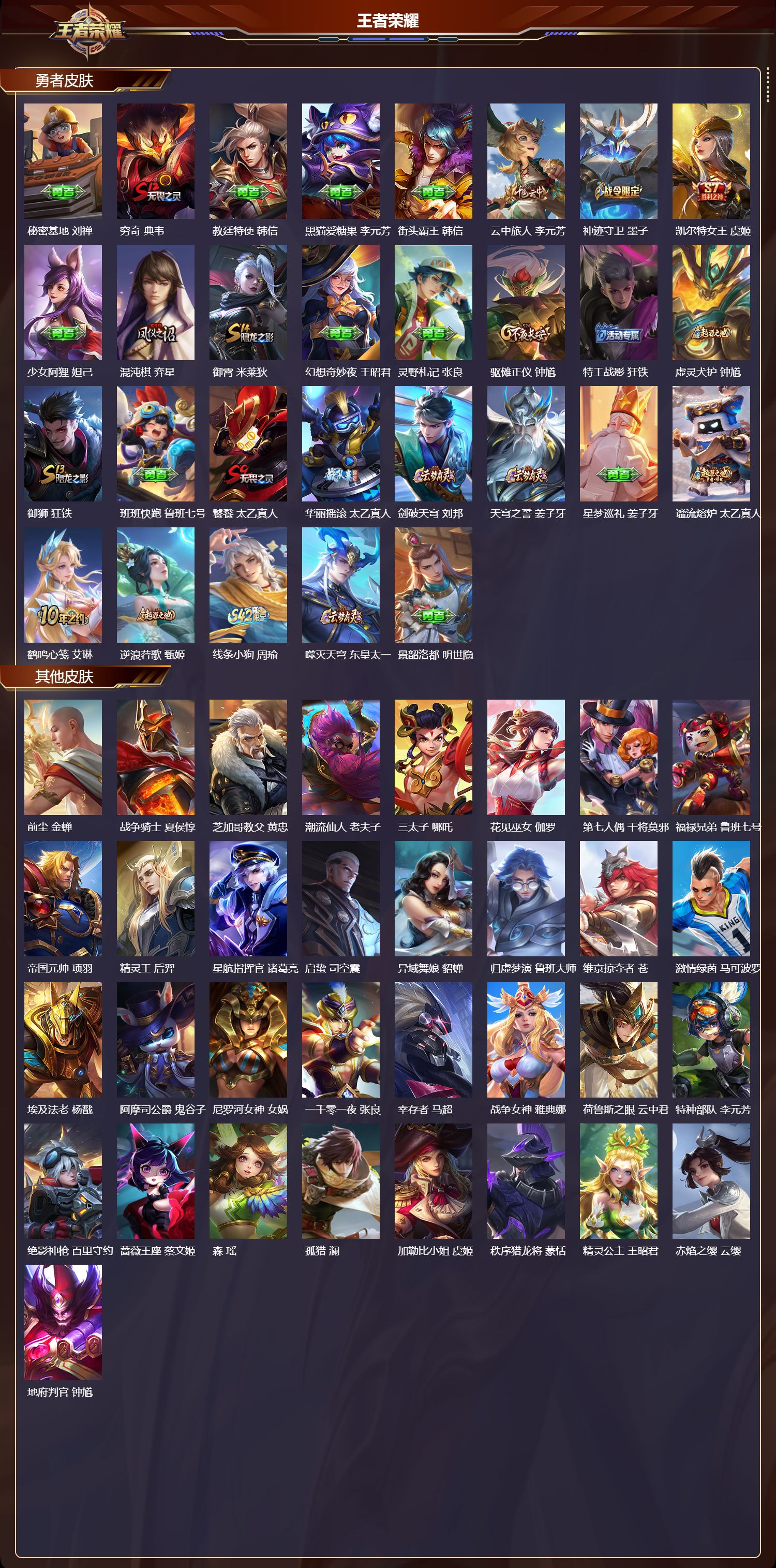 WZQM4247905王者荣耀账号详情图4 WZQM4247905王者荣耀账号详情图4