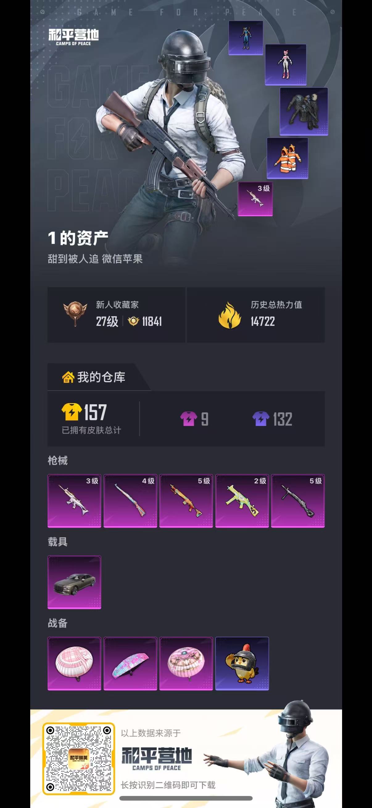 HPSJ4137086和平精英账号详情图2