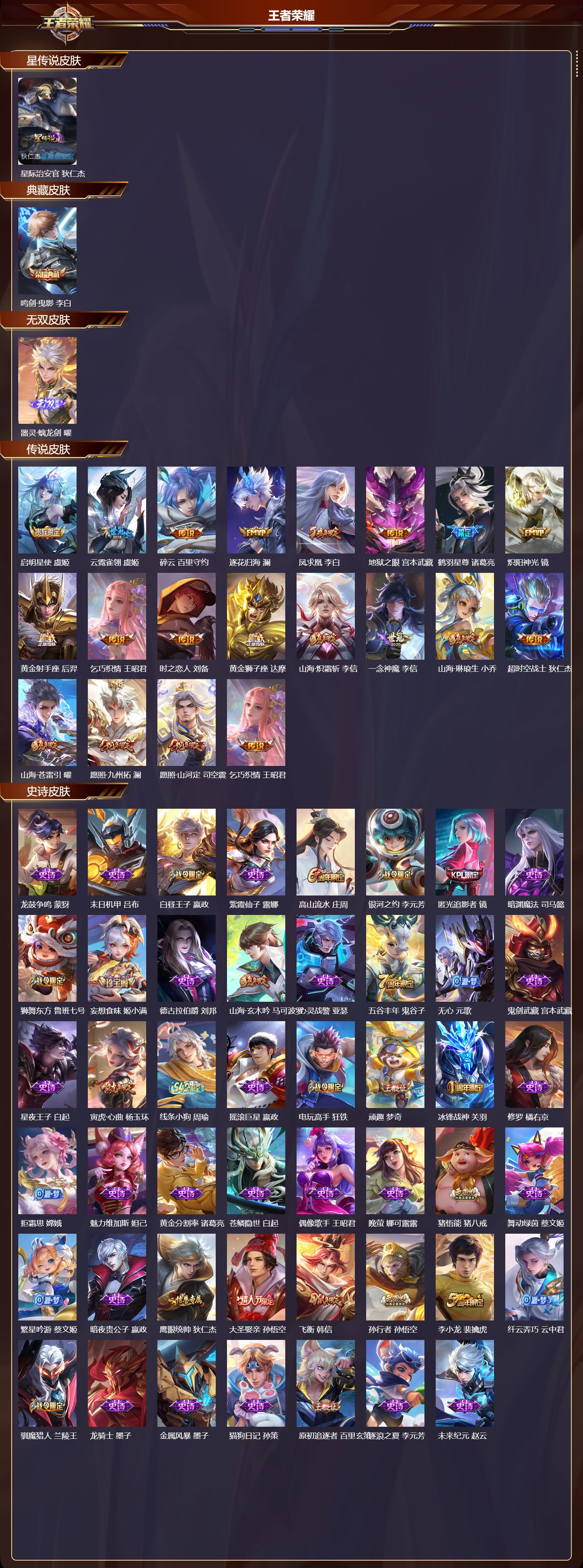 WZQM4249414王者荣耀账号详情图2