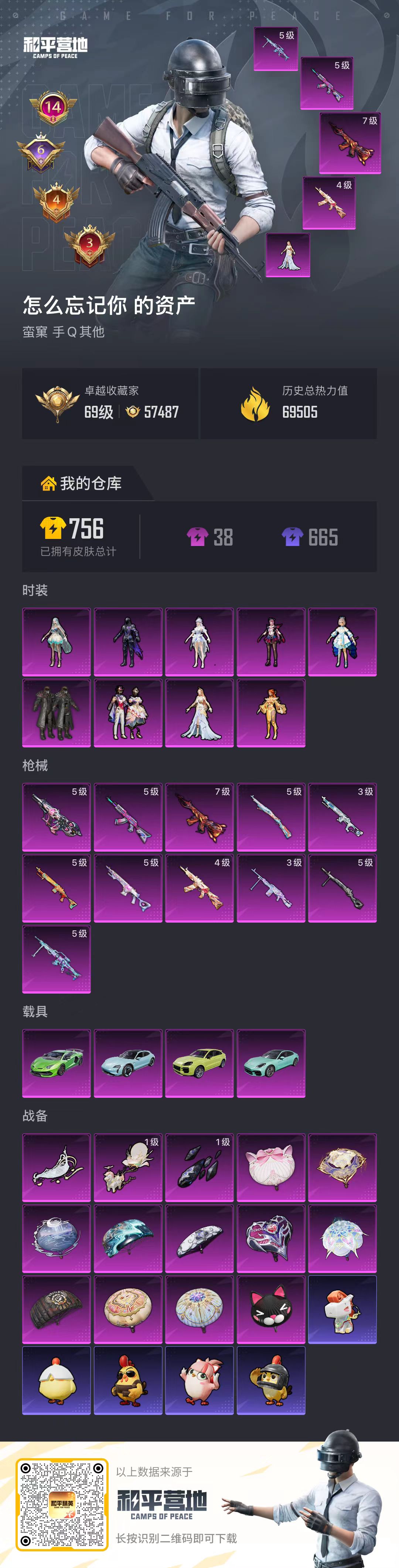 HPSJ4136831和平精英账号详情图2