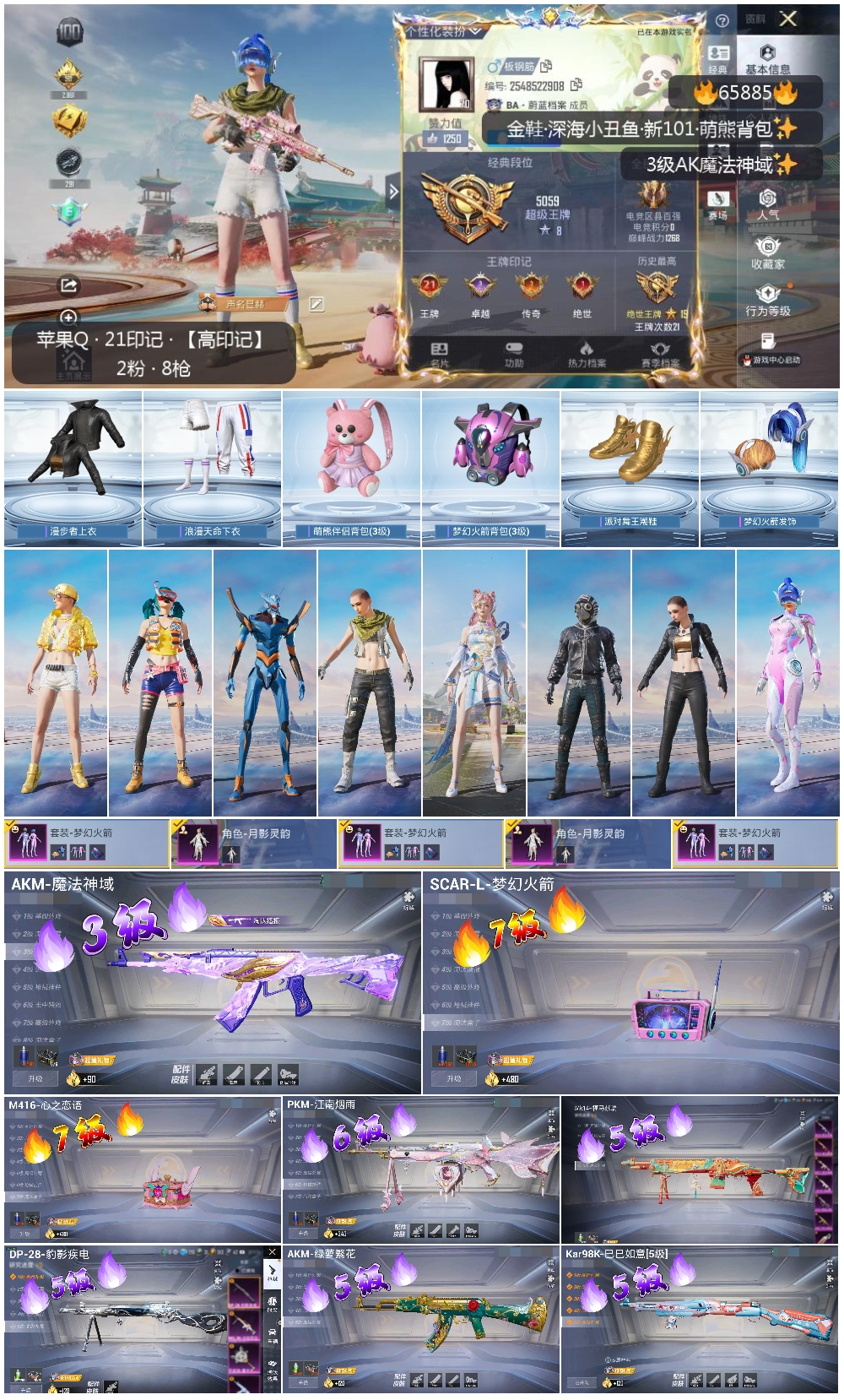 HPSJ4137219和平精英账号详情图4