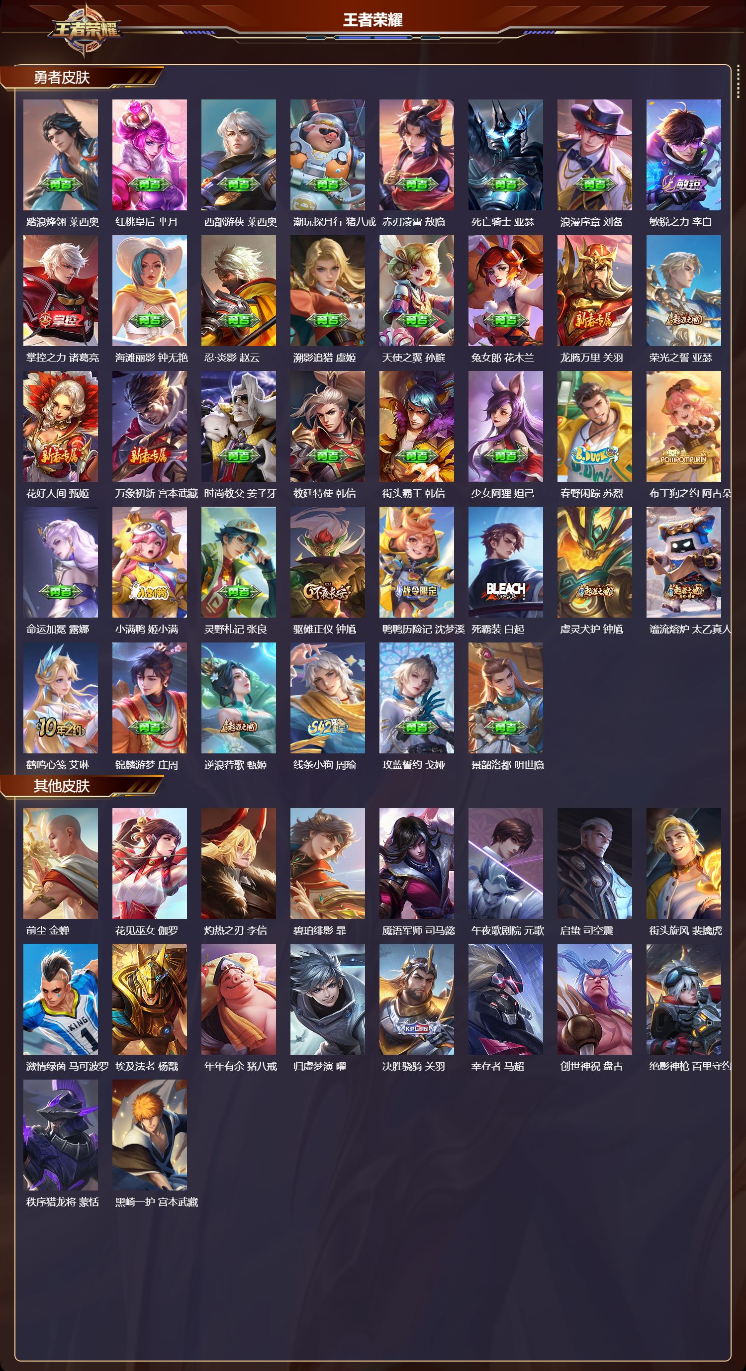 WZMK4247112王者荣耀账号详情图3