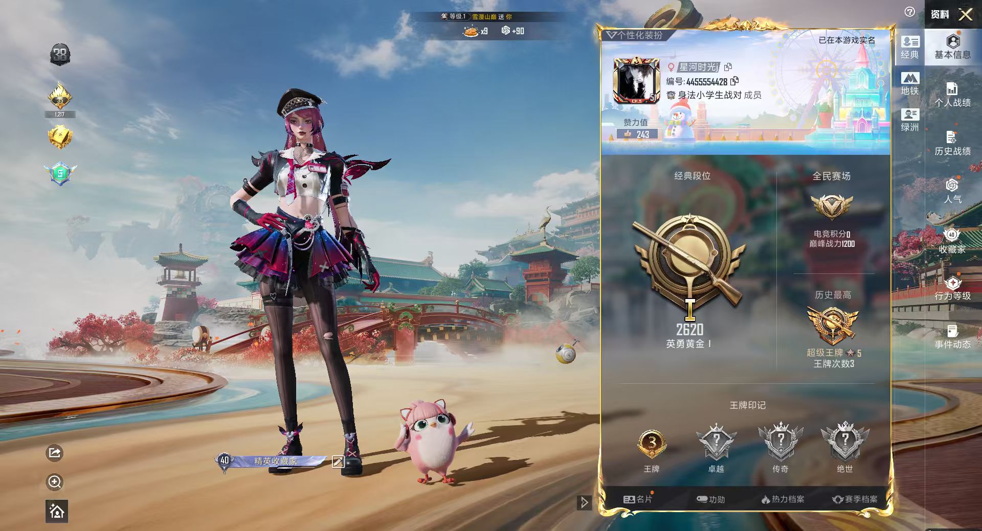 HPSJ4136862和平精英账号详情图3