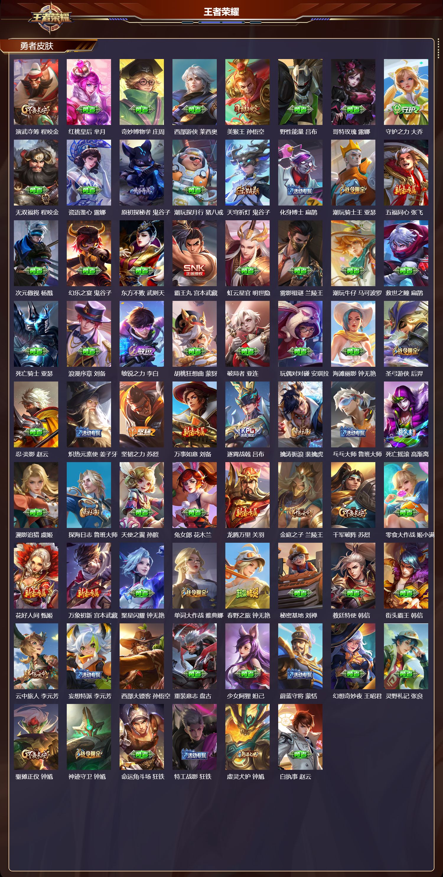 WZMK4249108王者荣耀账号详情图4 WZMK4249108王者荣耀账号详情图4