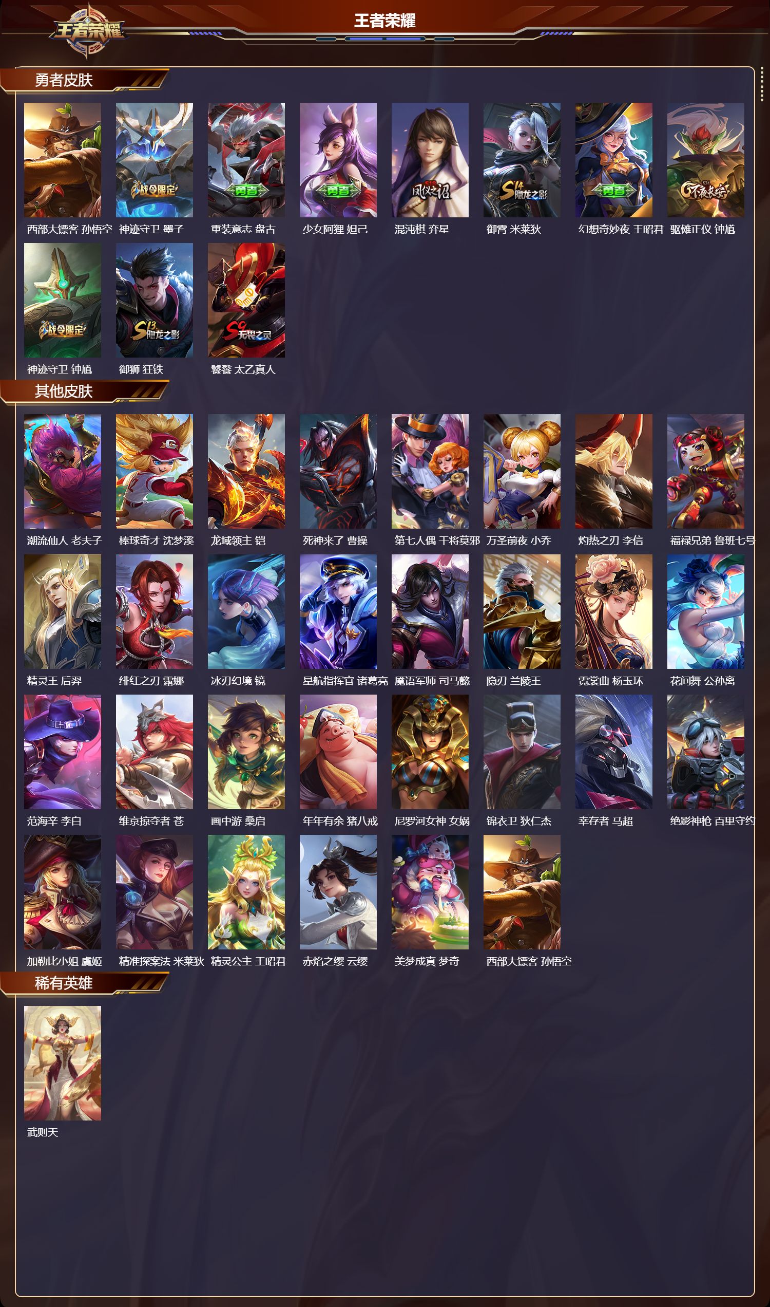 WZQM4249329王者荣耀账号详情图4