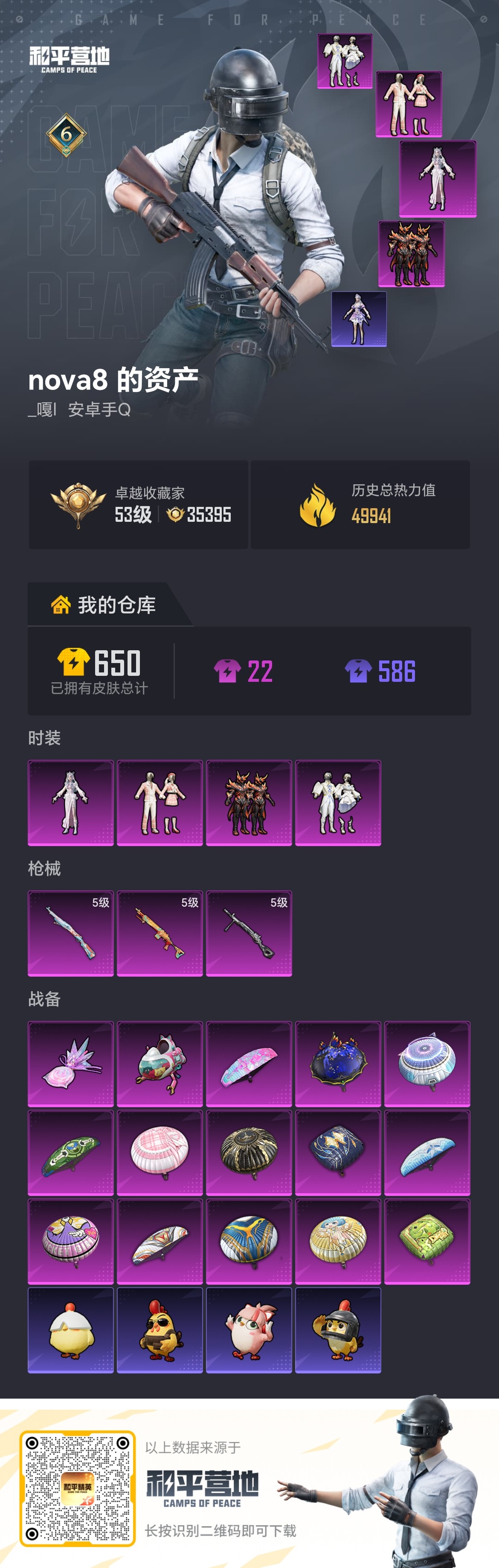 HPSJ4136893和平精英账号详情图2