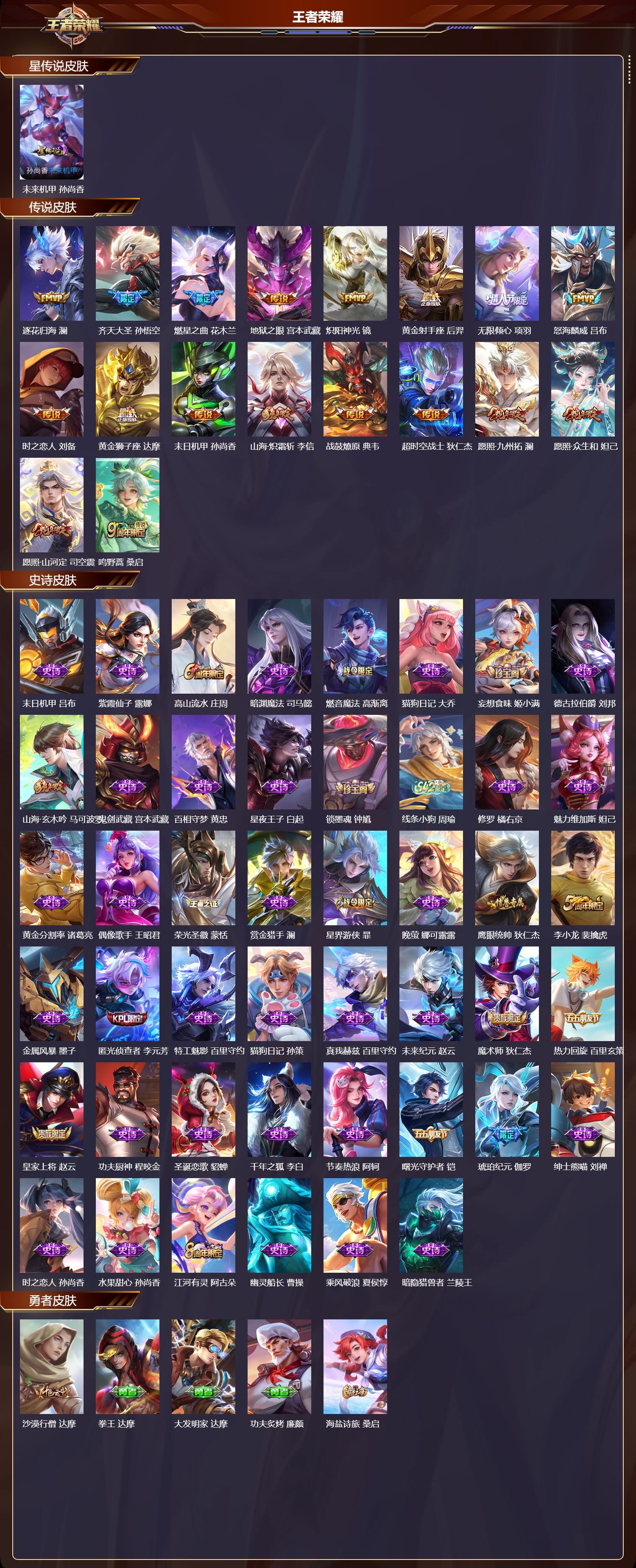 WZQM4247049王者荣耀账号详情图2 WZQM4247049王者荣耀账号详情图2