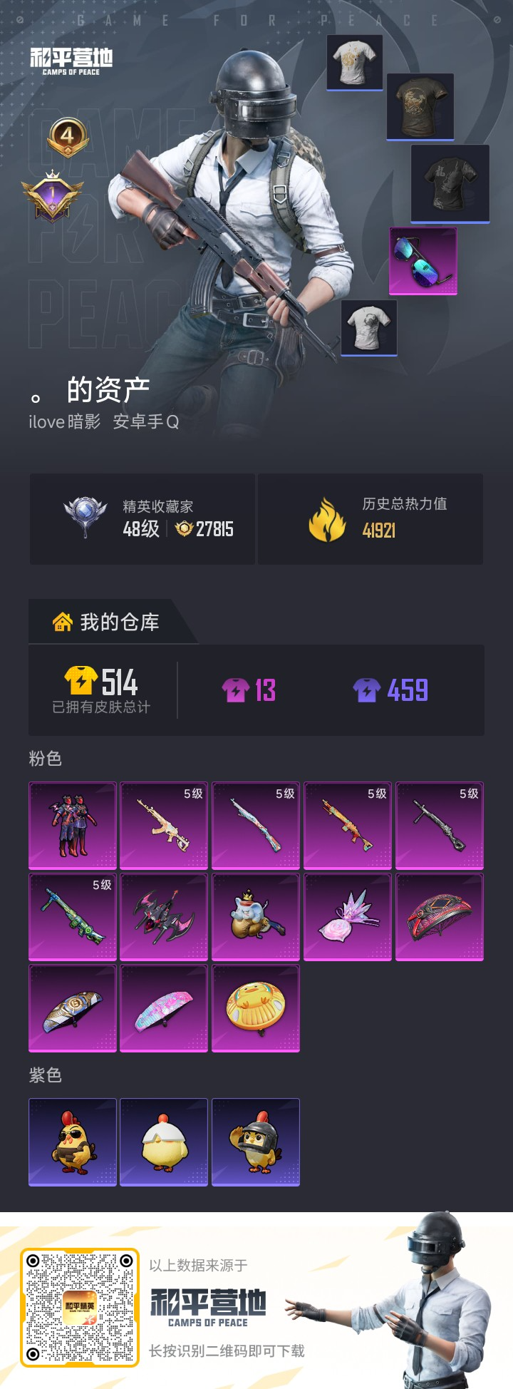 HPSJ4137138和平精英账号详情图2 HPSJ4137138和平精英账号详情图2