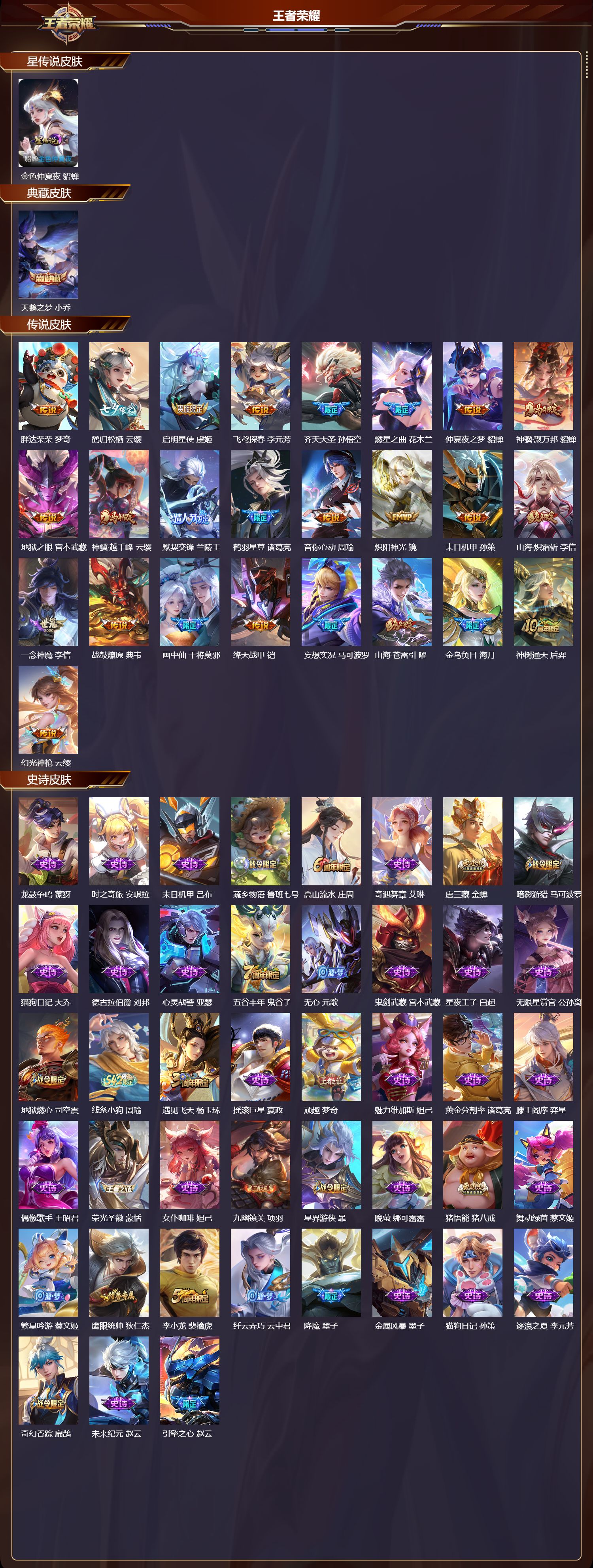 WZQM4249215王者荣耀账号详情图2 WZQM4249215王者荣耀账号详情图2