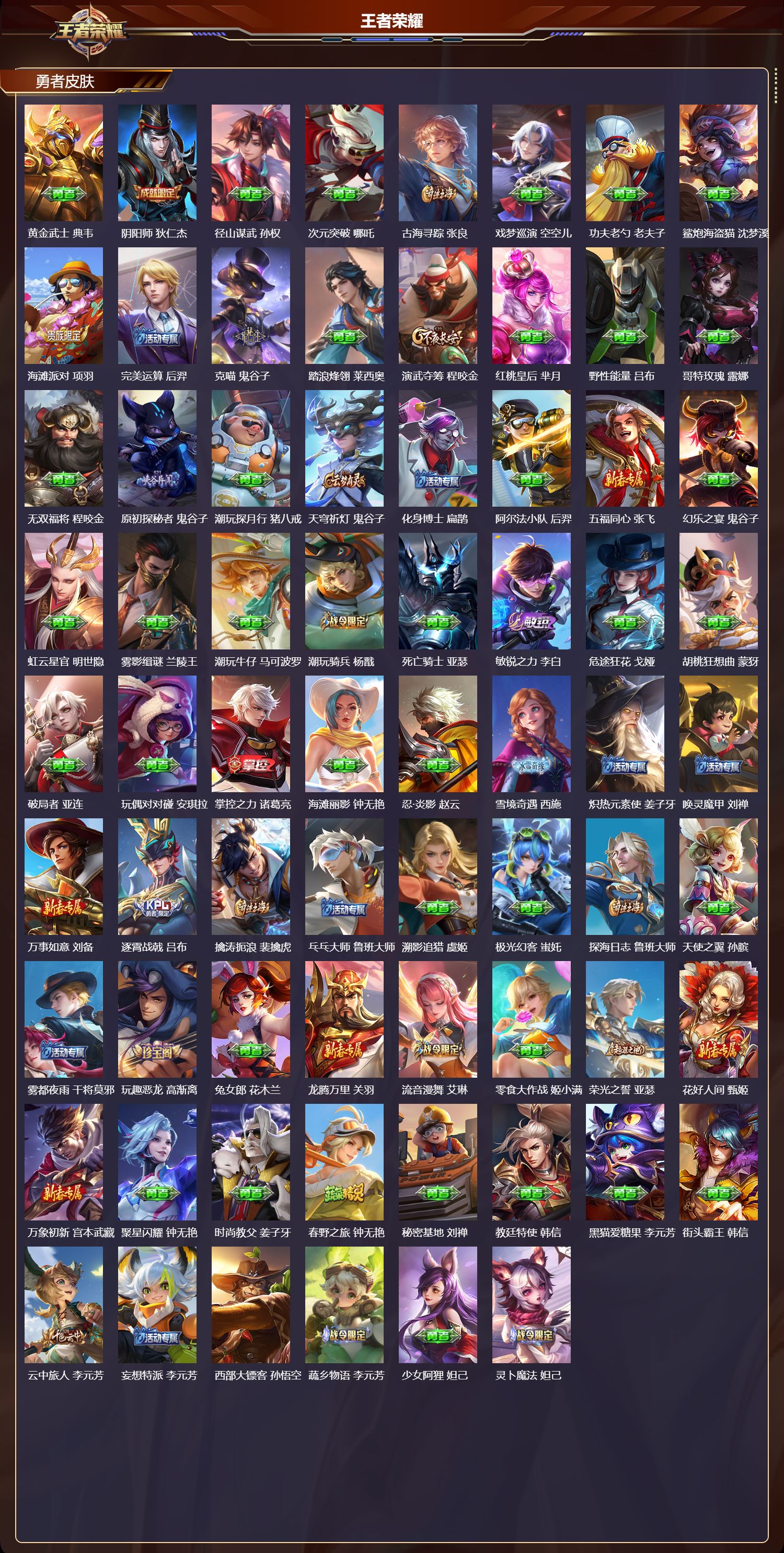 WZQM4247826王者荣耀账号详情图4