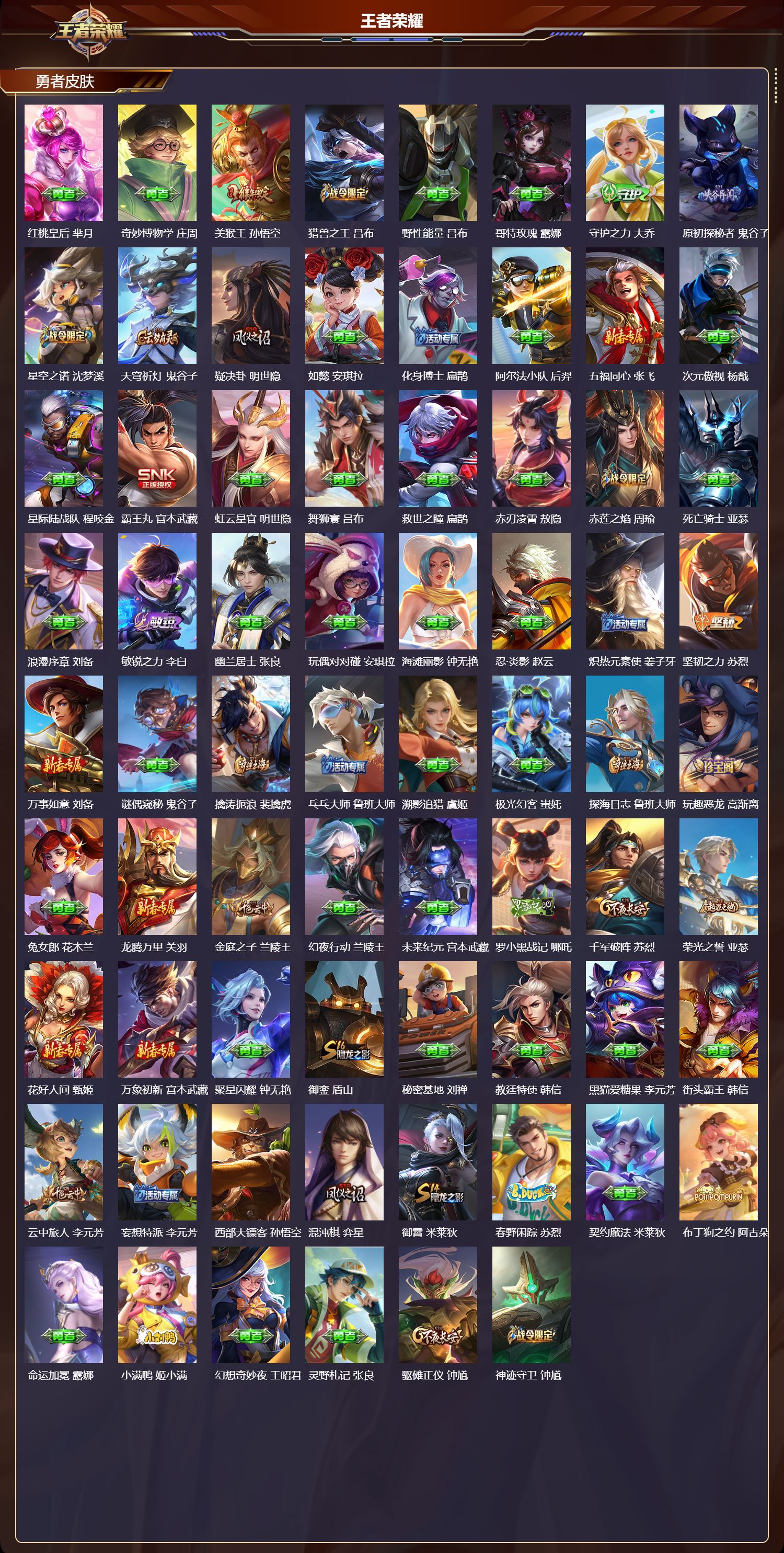 WZMK4252094王者荣耀账号详情图4 WZMK4252094王者荣耀账号详情图4