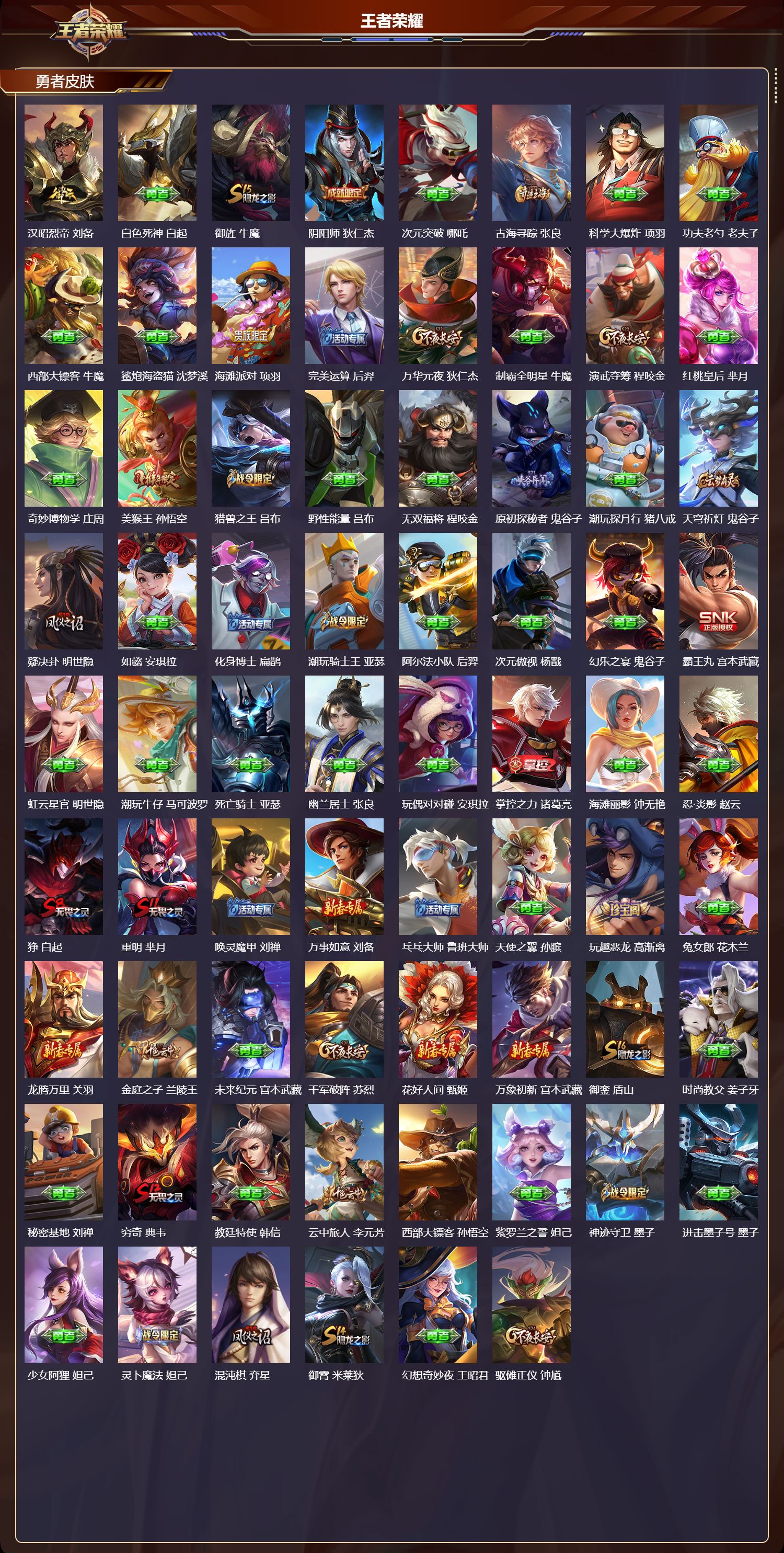 WZMK4251977王者荣耀账号详情图3 WZMK4251977王者荣耀账号详情图3