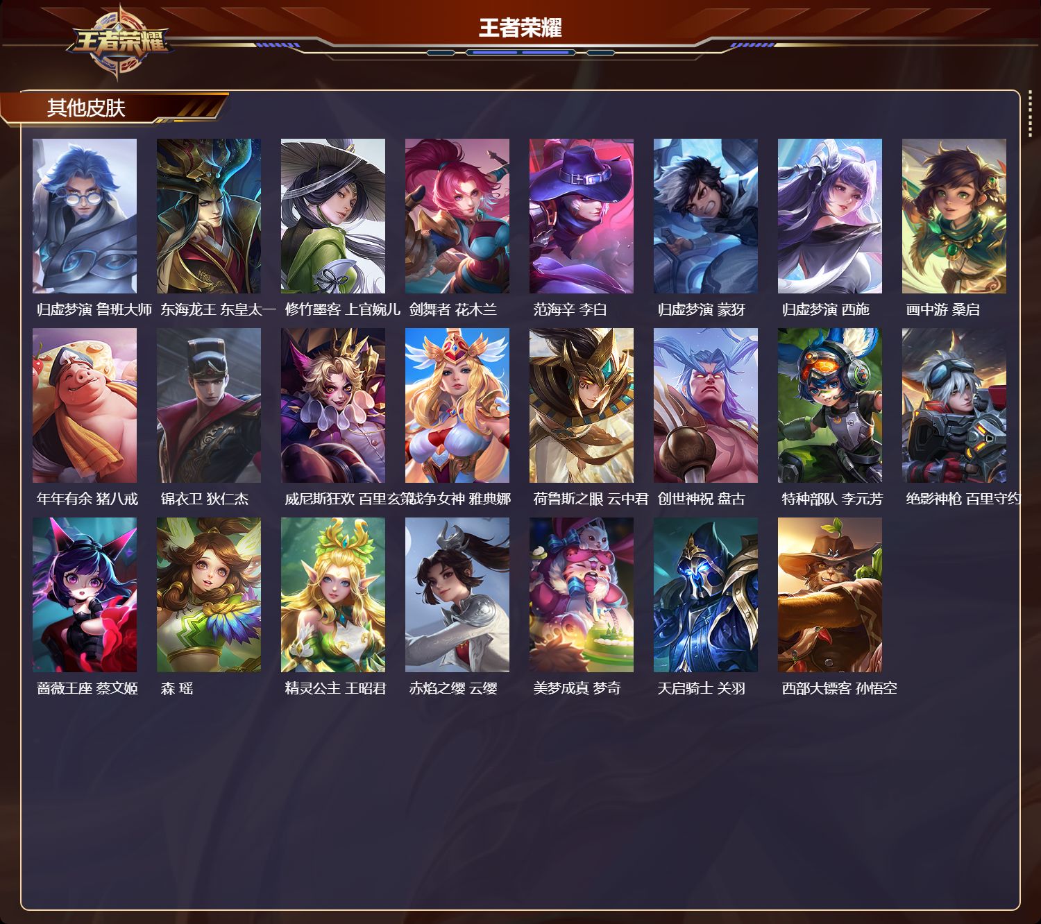 WZQM4252150王者荣耀账号详情图4