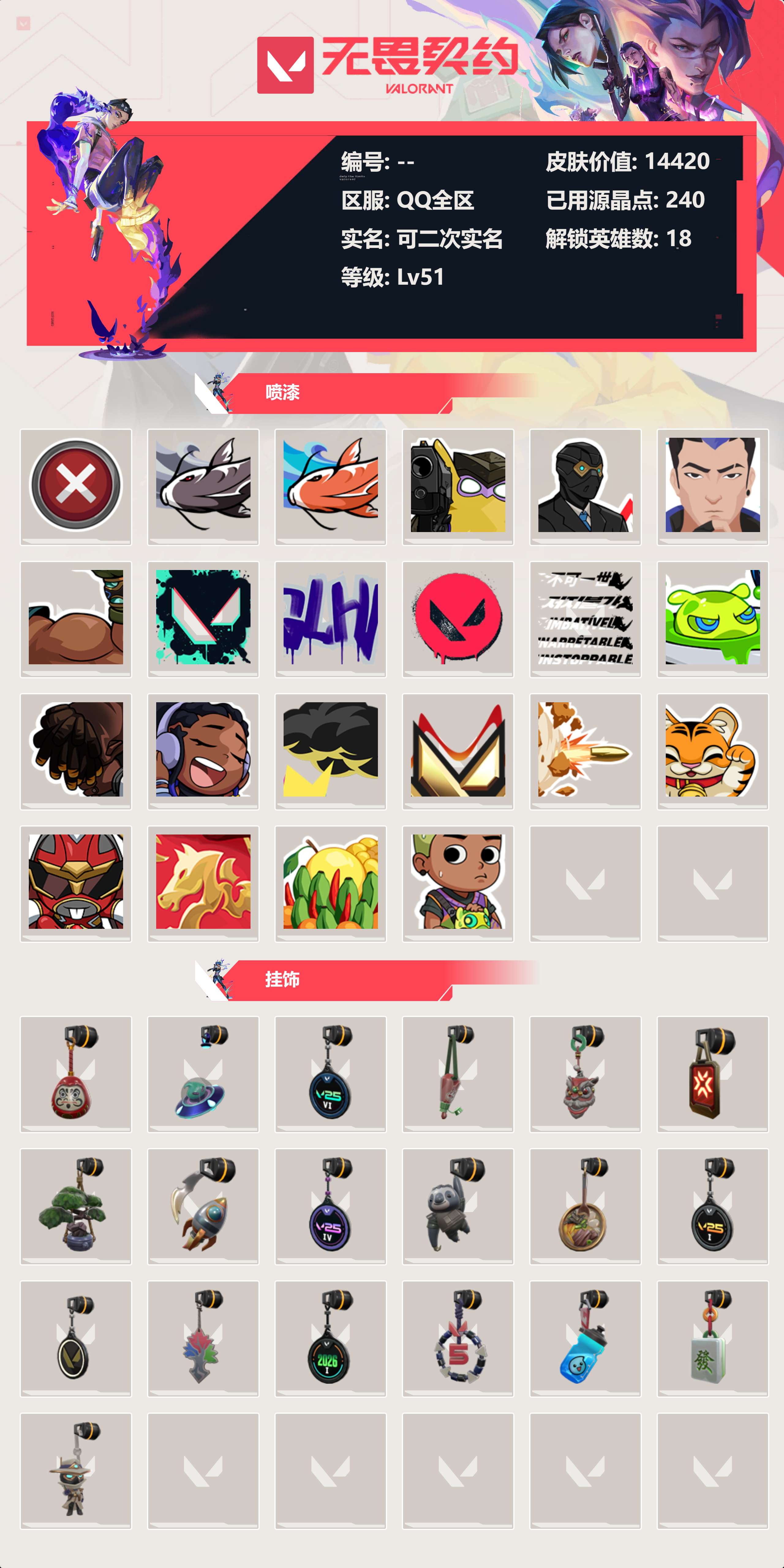 WWQLX425251无畏契约账号详情图3