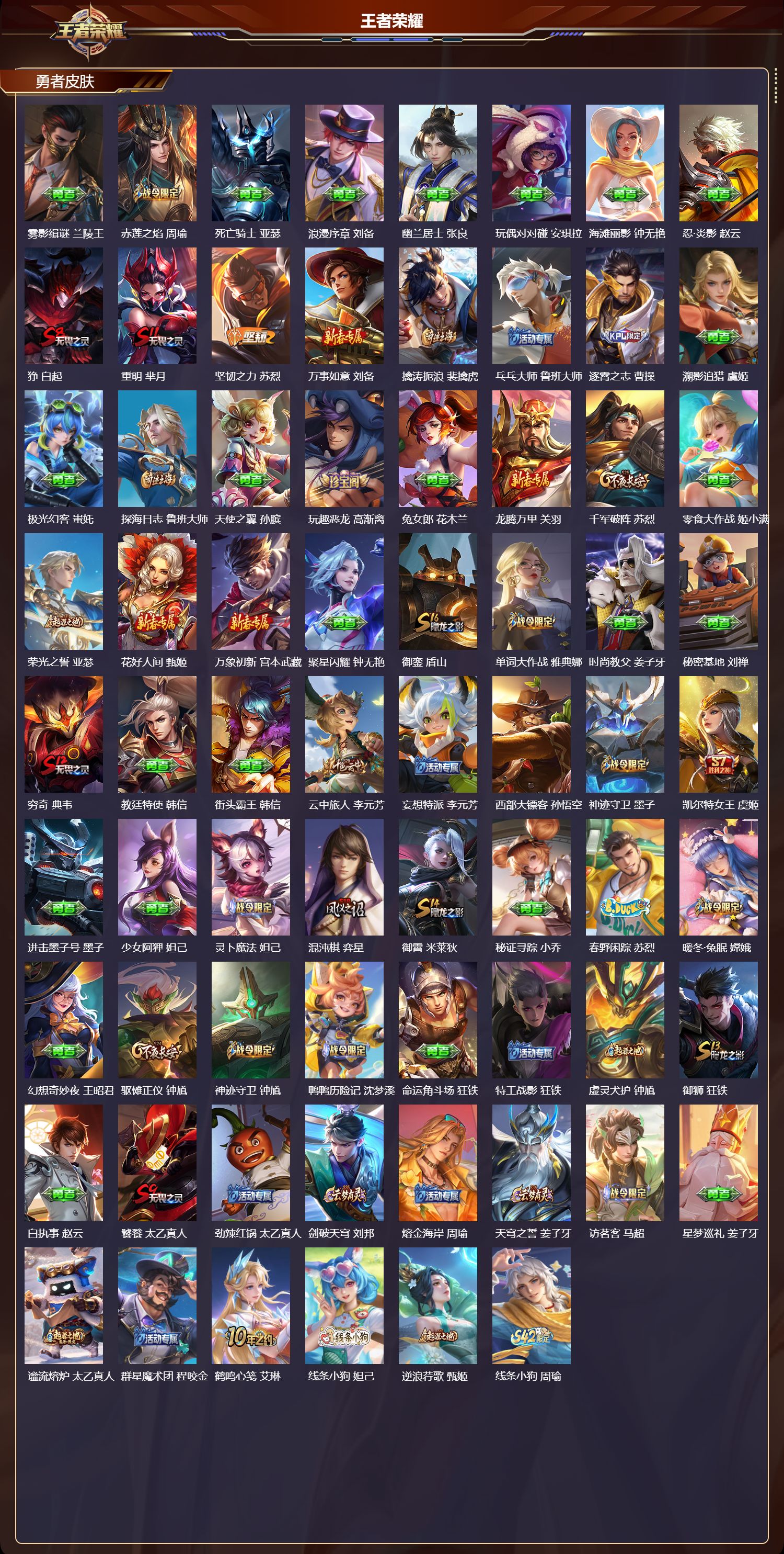 WZMK4252006王者荣耀账号详情图4