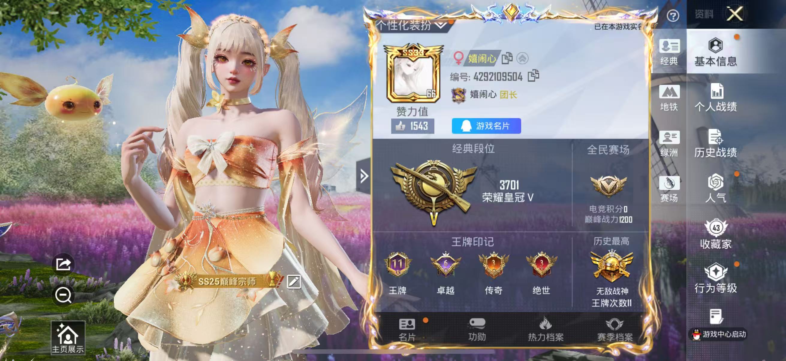 HPSJ4138499和平精英账号详情图3