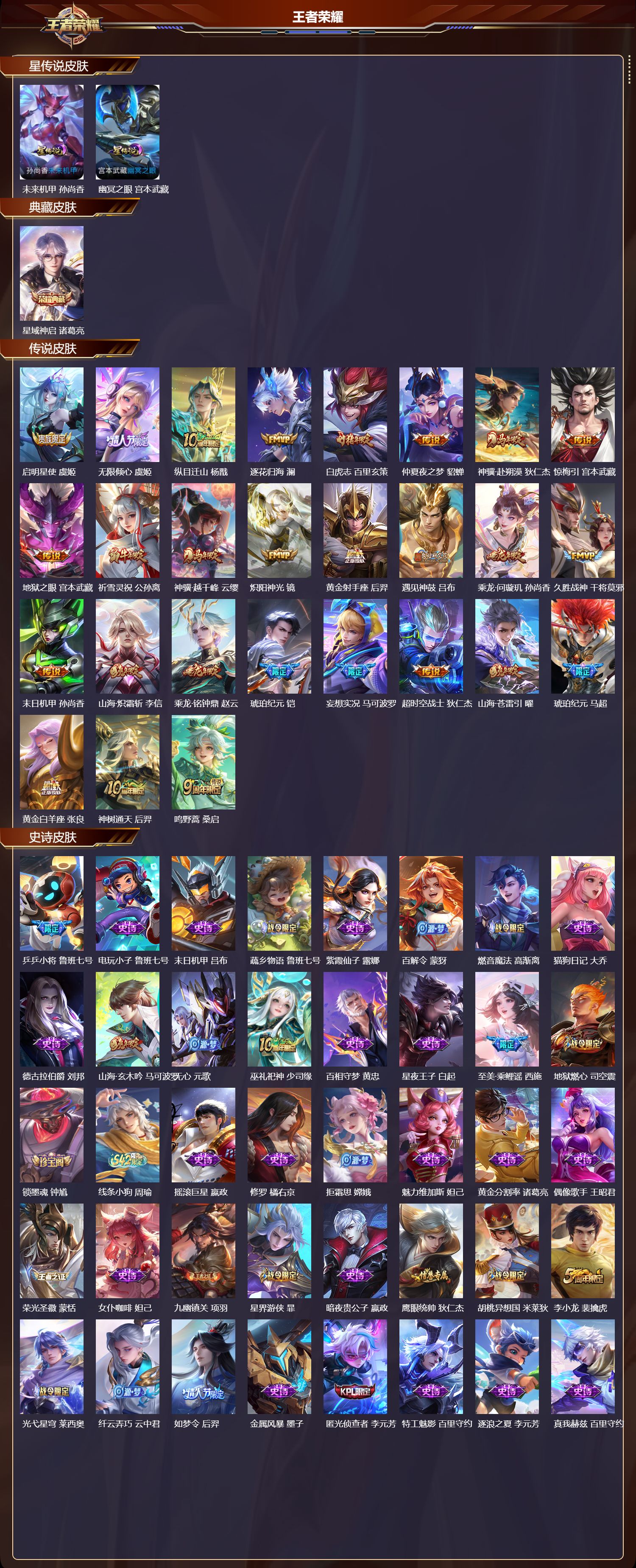 WZQM4252143王者荣耀账号详情图2