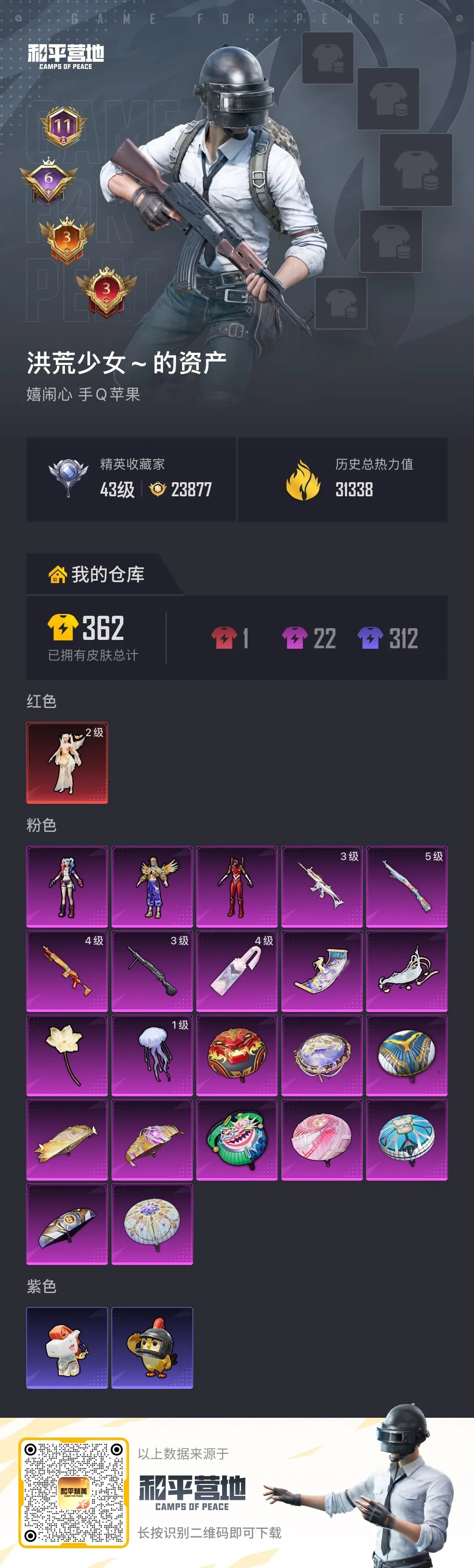 HPSJ4138499和平精英账号详情图2