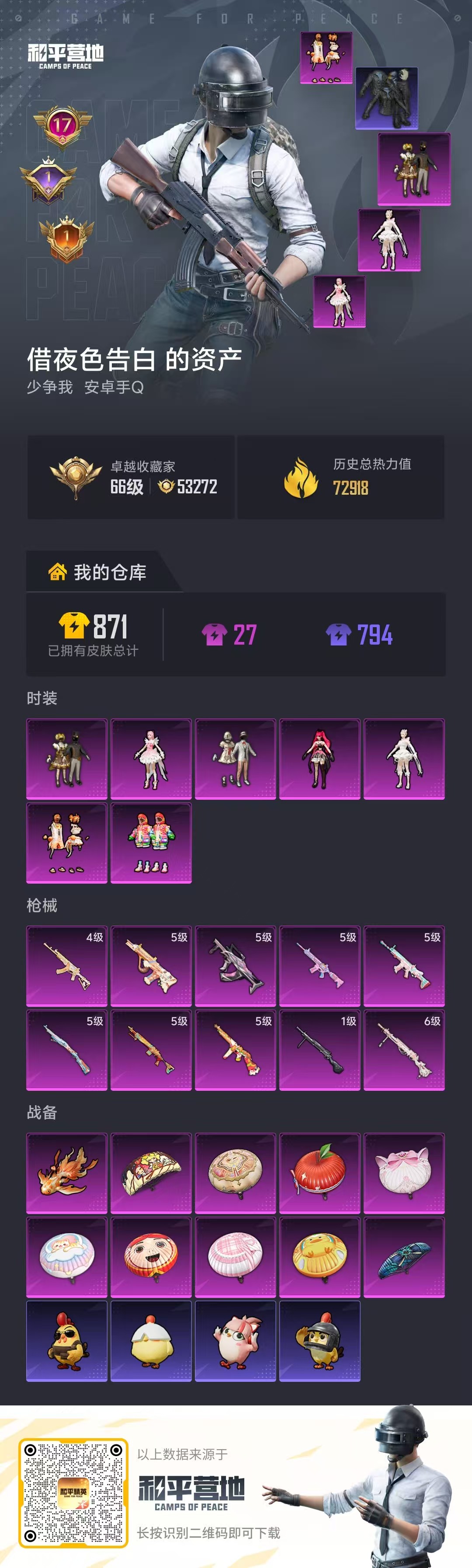 HPSJ4138407和平精英账号详情图2