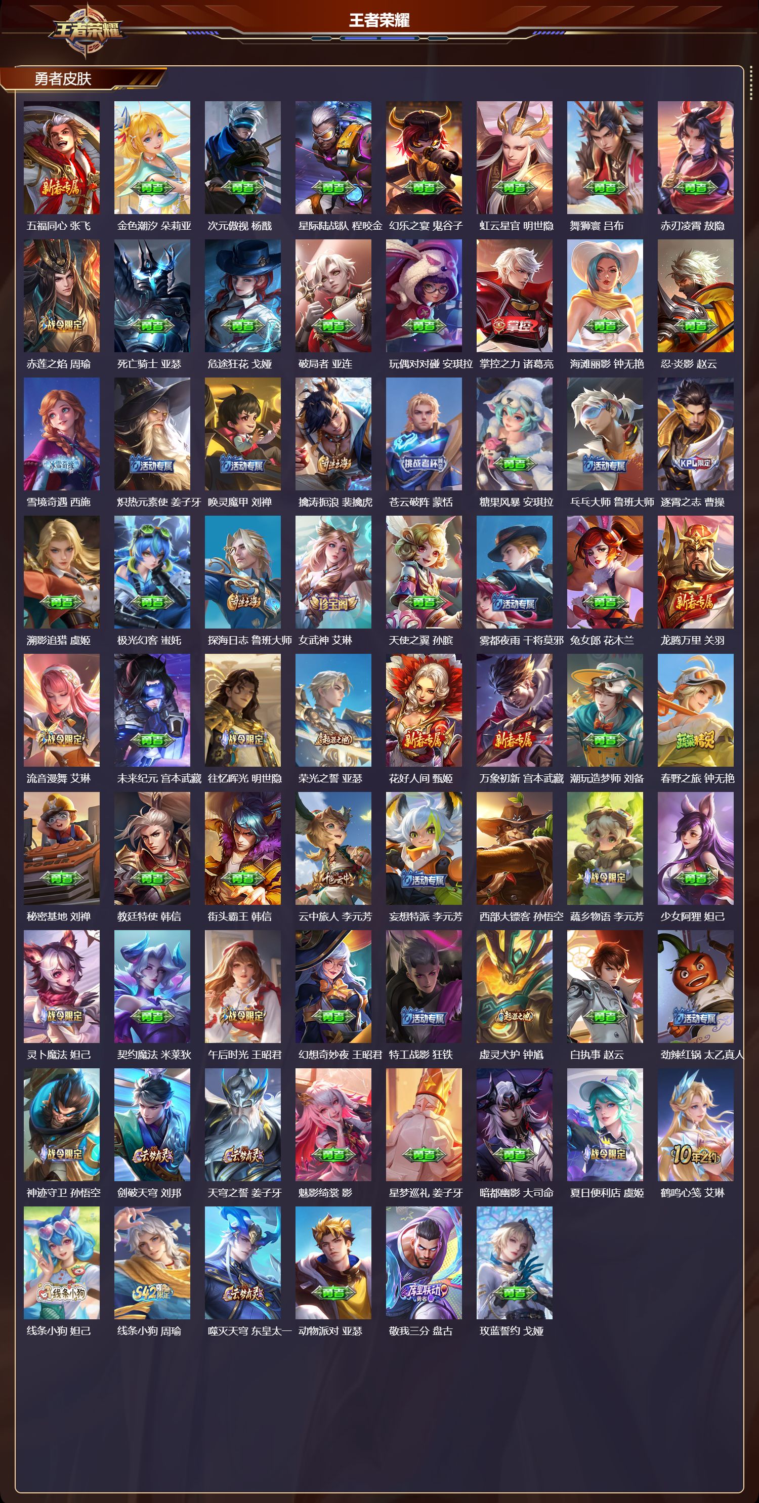 WZQM4252317王者荣耀账号详情图4