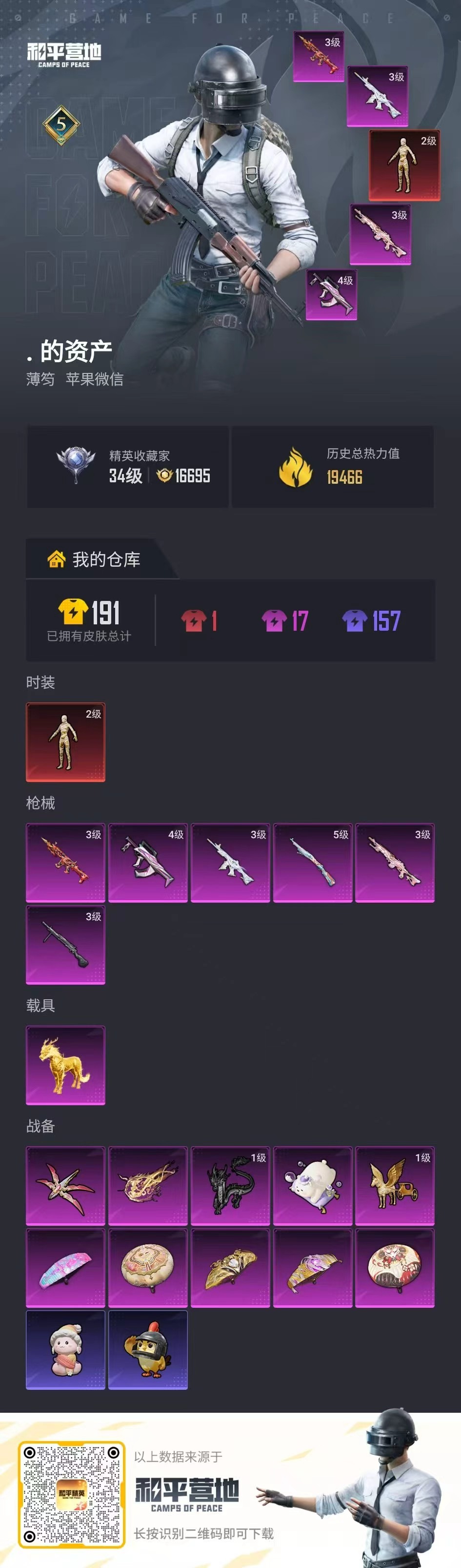 HPSJ4138356和平精英账号详情图2