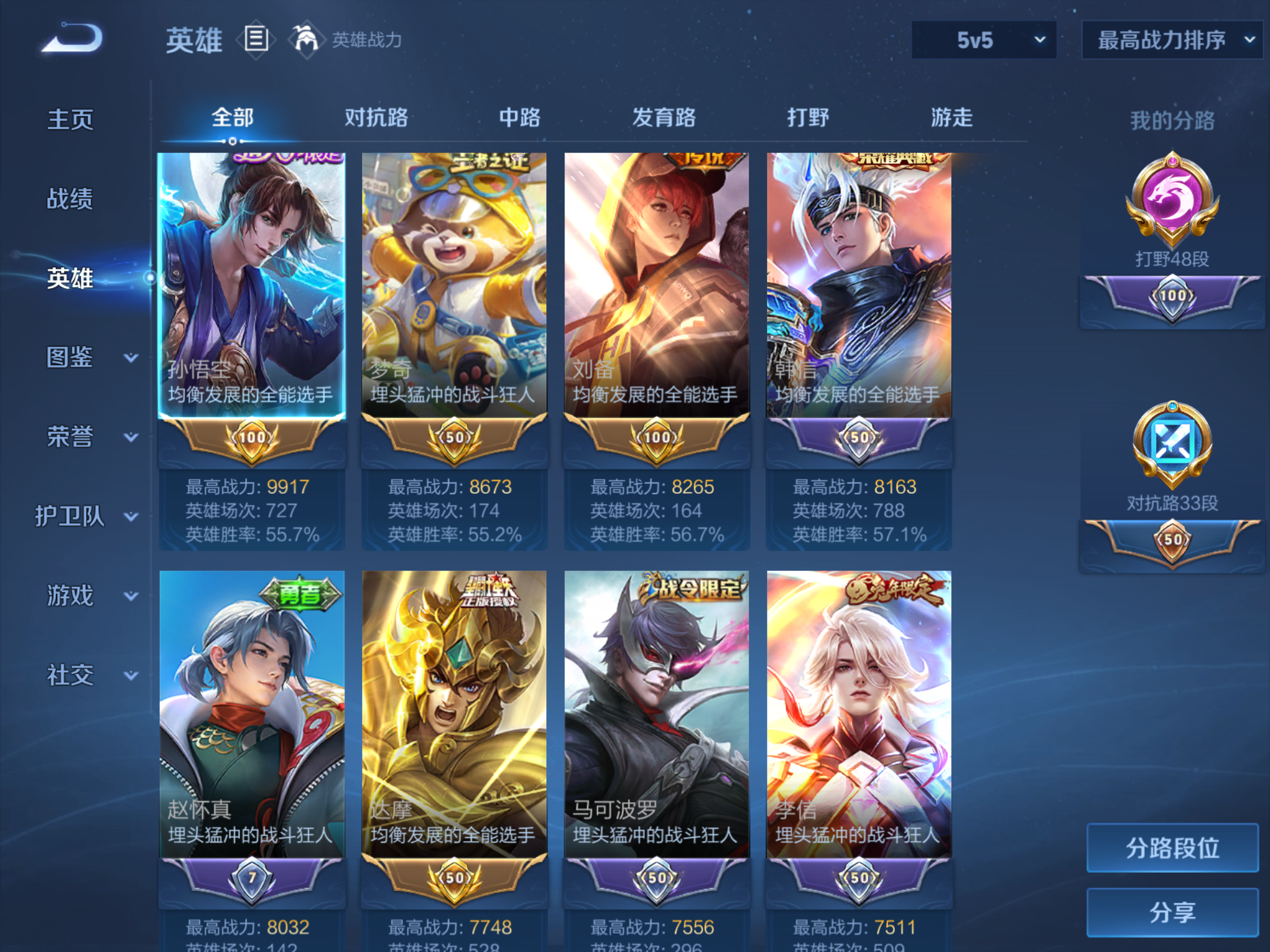 WZCMW4271058王者荣耀账号详情图3