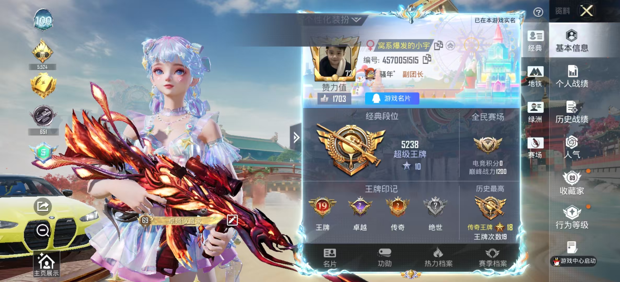 HPSJ4138326和平精英账号详情图3