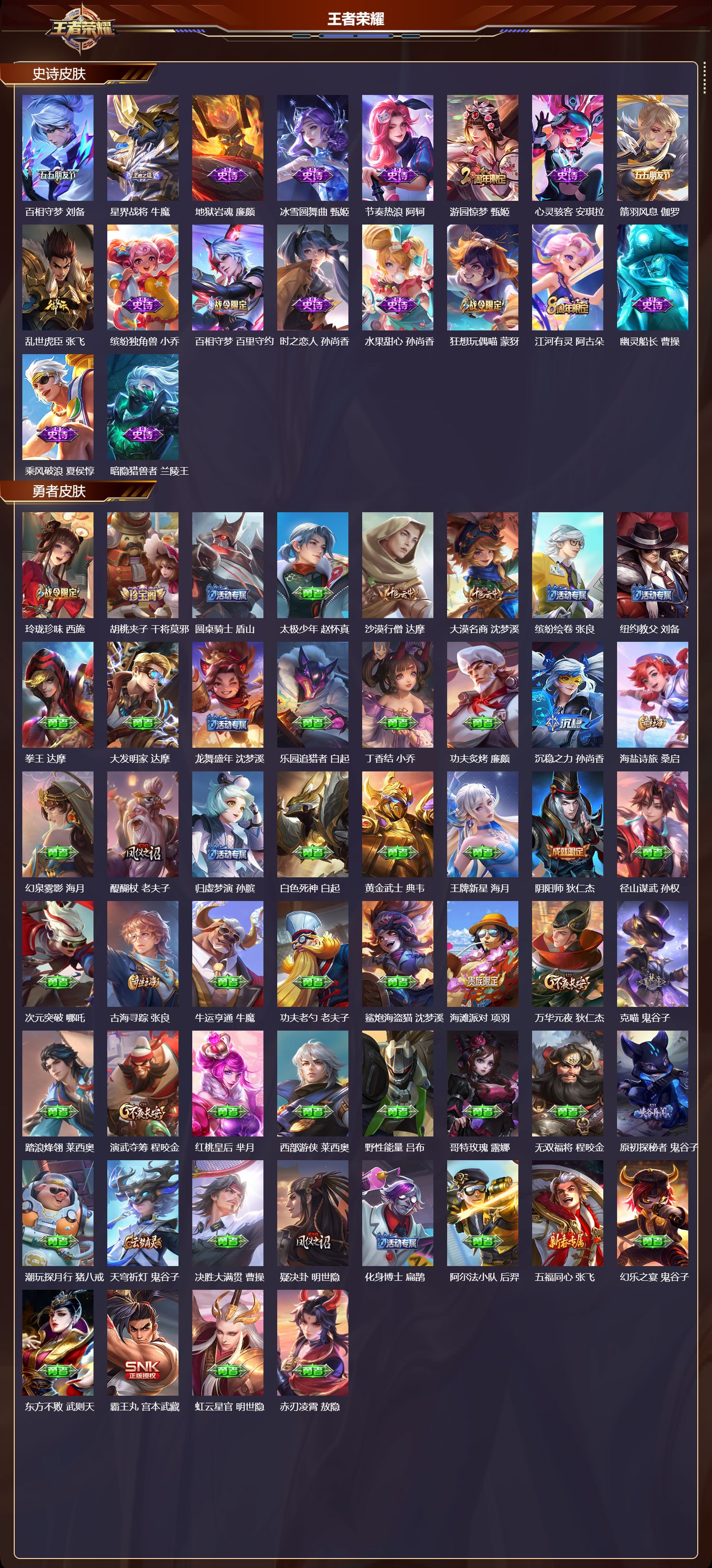 WZMK4252036王者荣耀账号详情图3 WZMK4252036王者荣耀账号详情图3