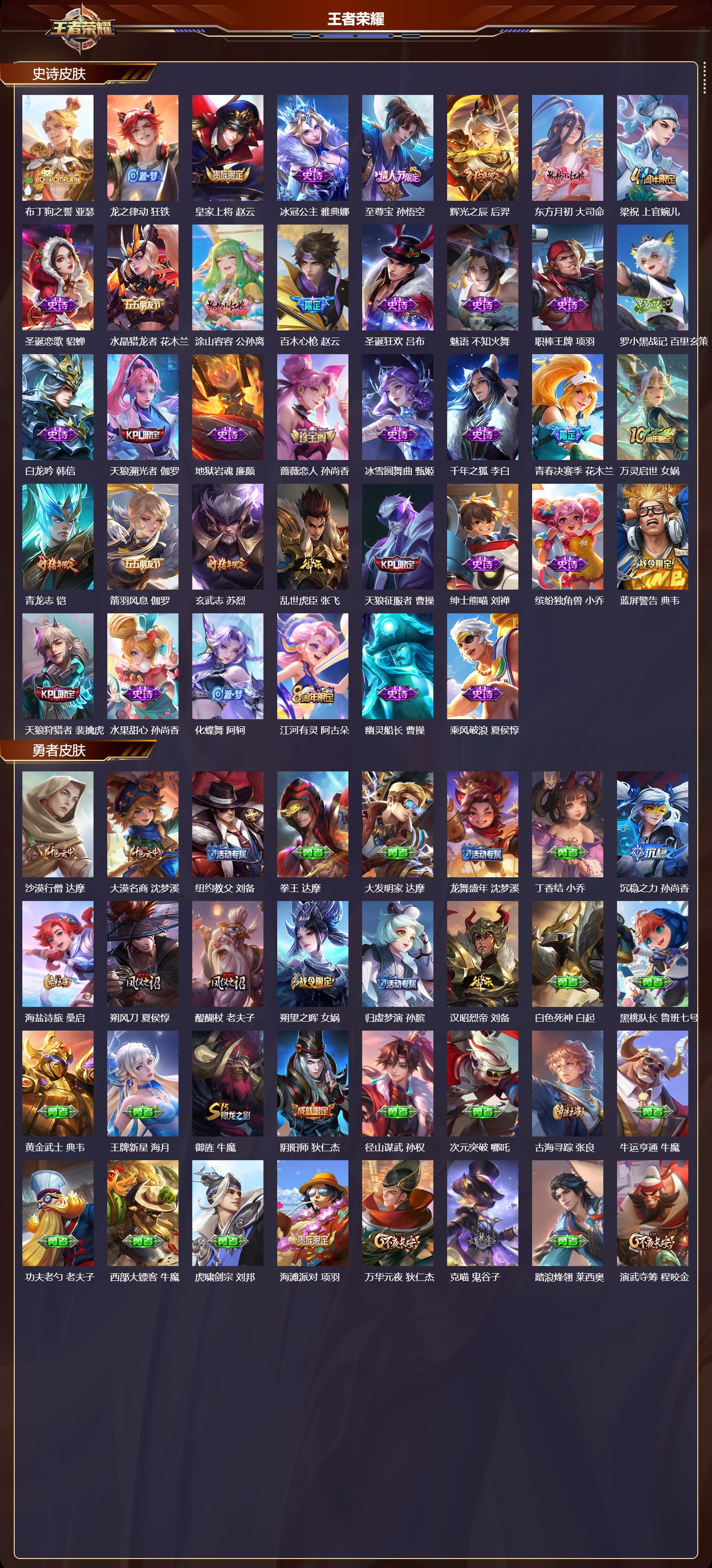 WZMK4252094王者荣耀账号详情图3 WZMK4252094王者荣耀账号详情图3