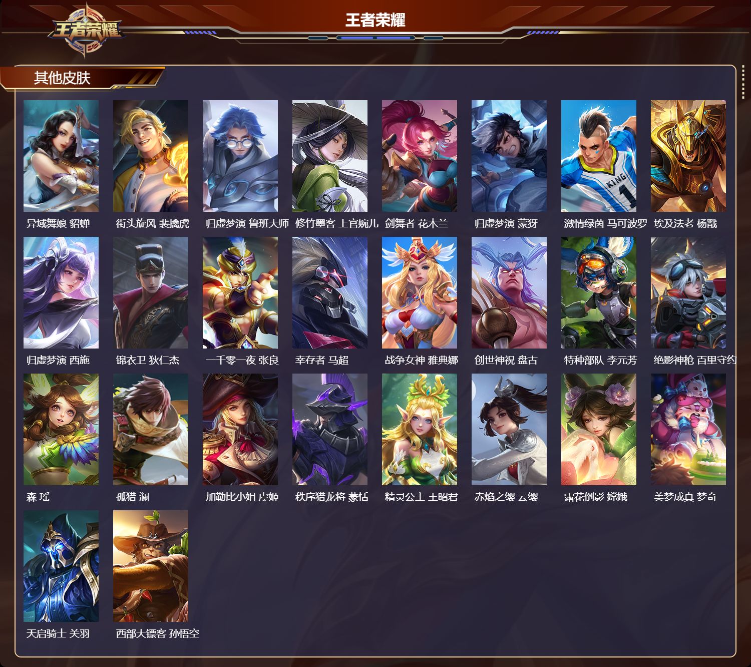 WZMK4252066王者荣耀账号详情图4