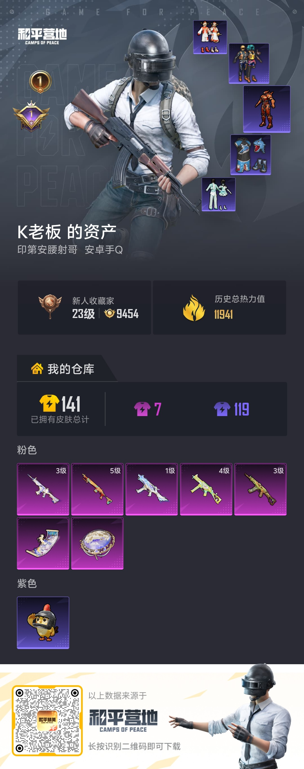 HPSJ4138479和平精英账号详情图2