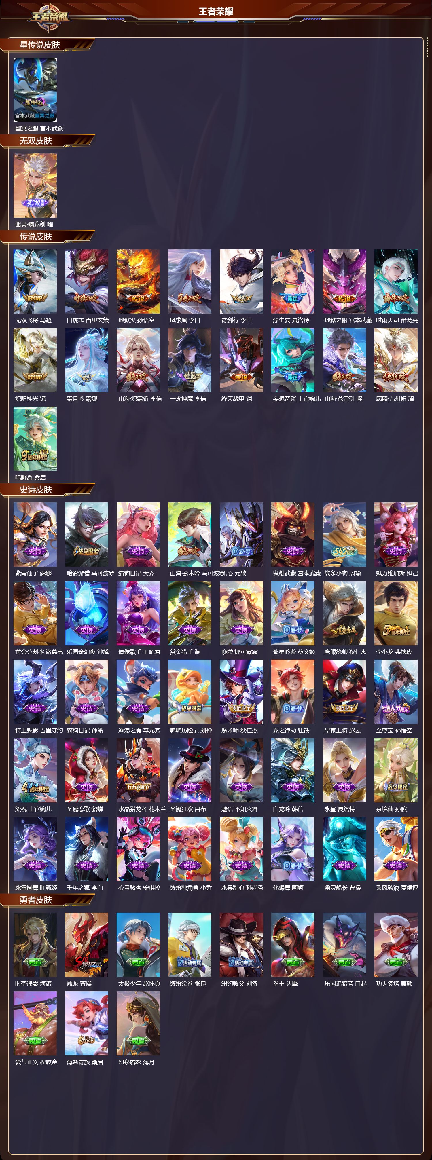 WZQM4252356王者荣耀账号详情图2