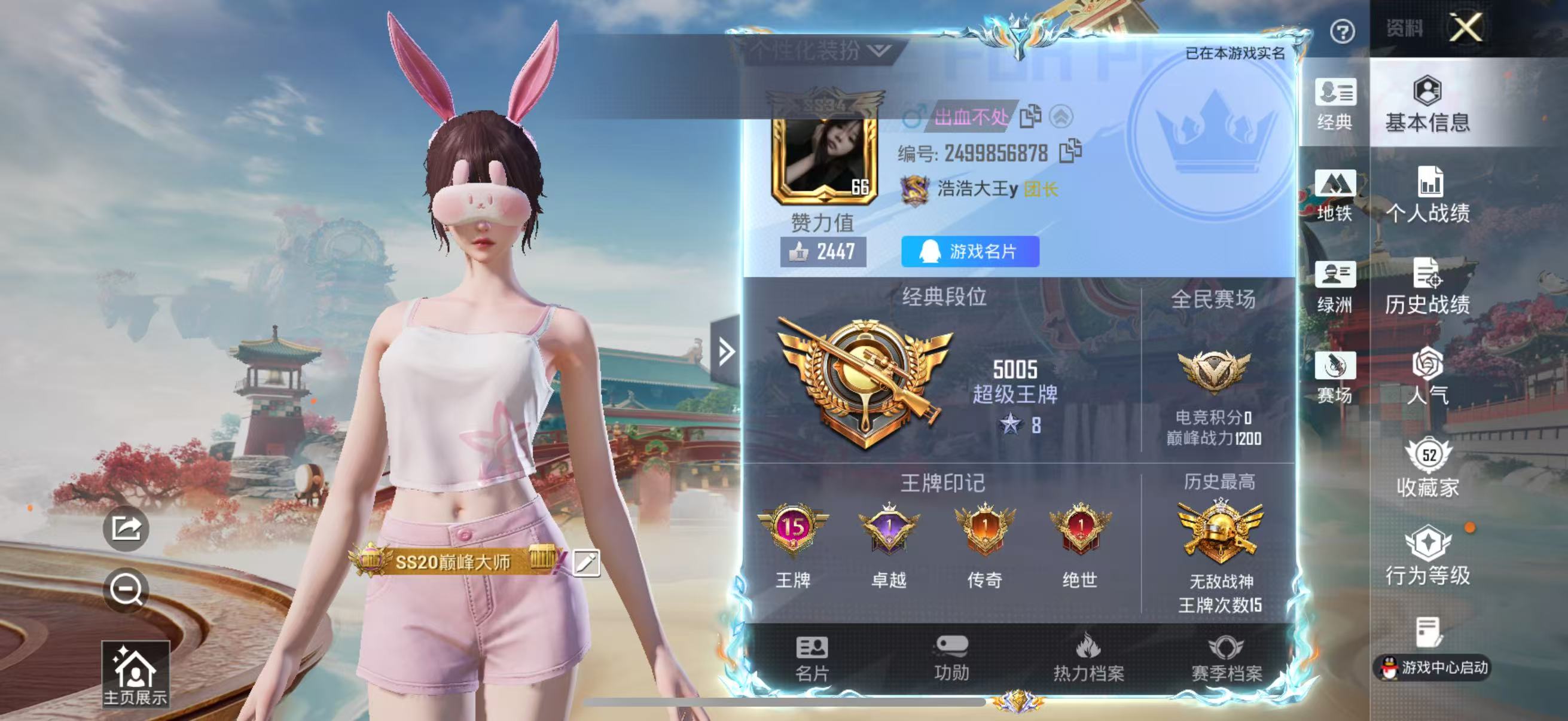 HPSJ4138340和平精英账号详情图3