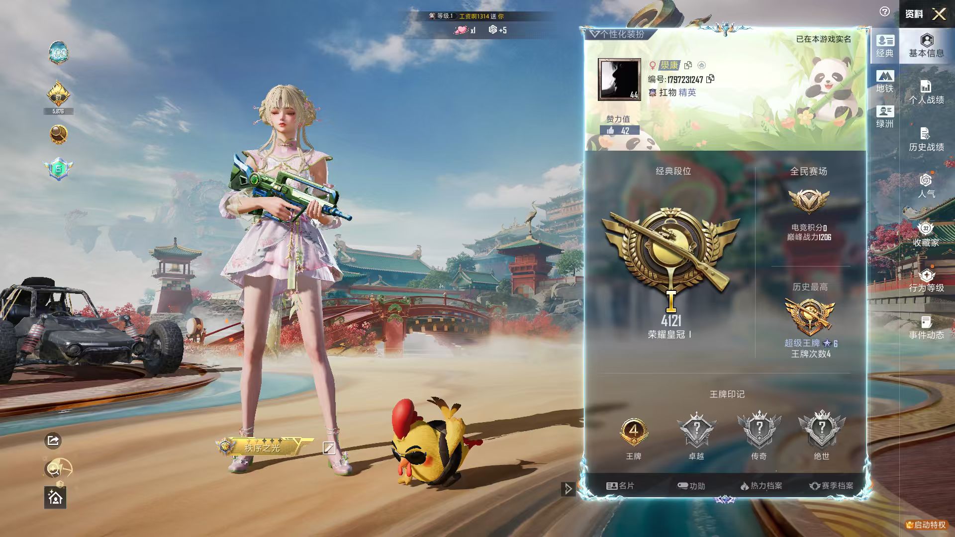 HPSJ4140113和平精英账号详情图3