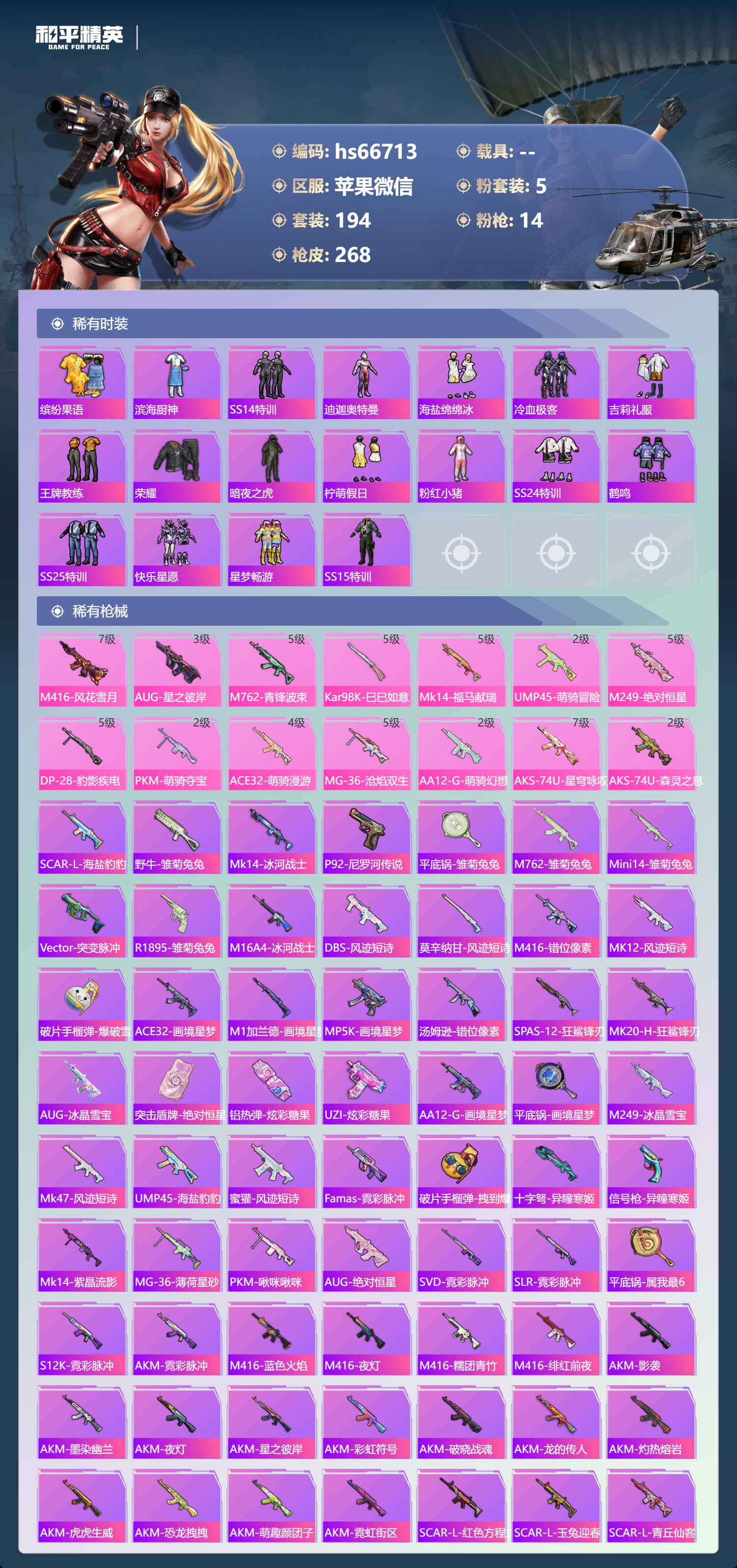 HPSJ4140175和平精英账号详情图6 HPSJ4140175和平精英账号详情图6