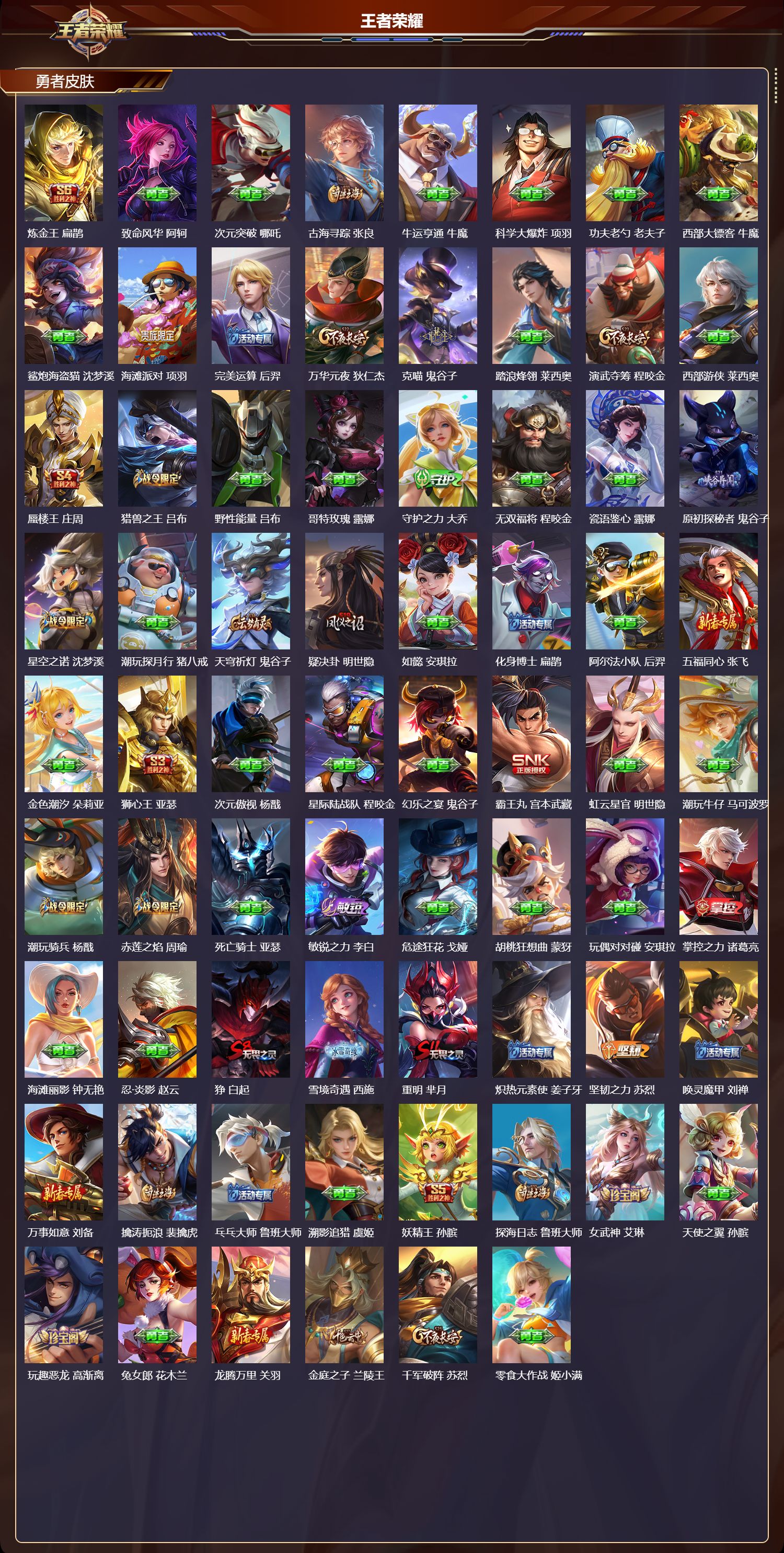 WZQM4254867王者荣耀账号详情图4