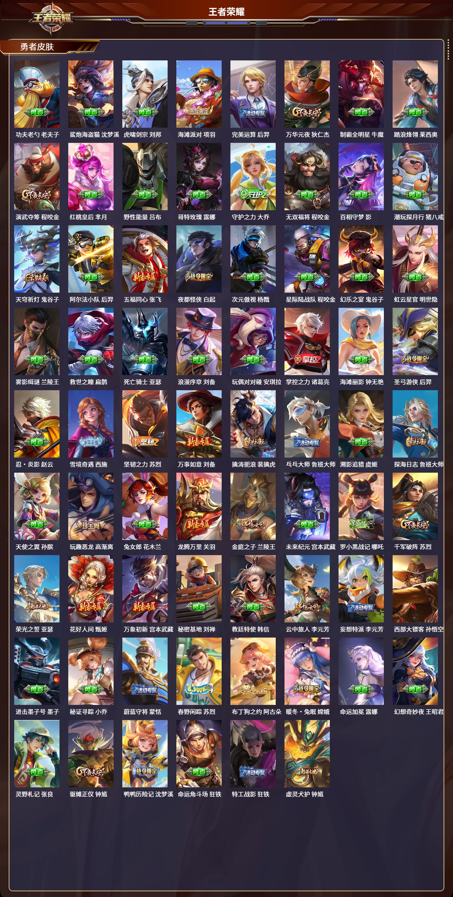 WZLX4255094王者荣耀账号详情图4 WZLX4255094王者荣耀账号详情图4