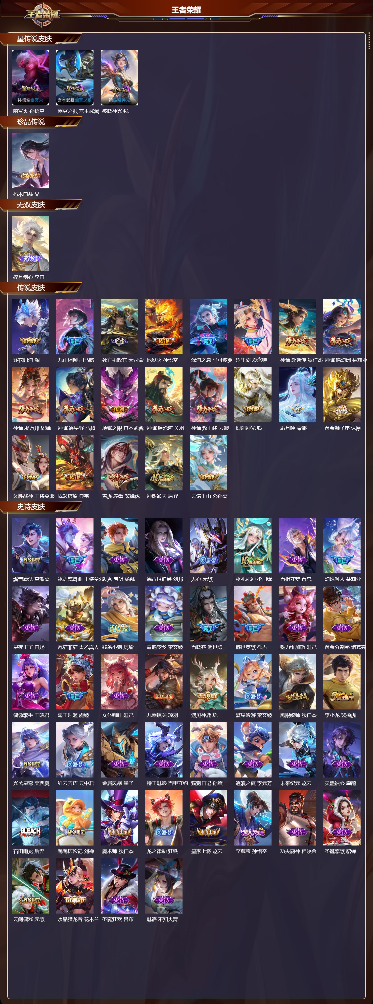 WZMK4254781王者荣耀账号详情图2