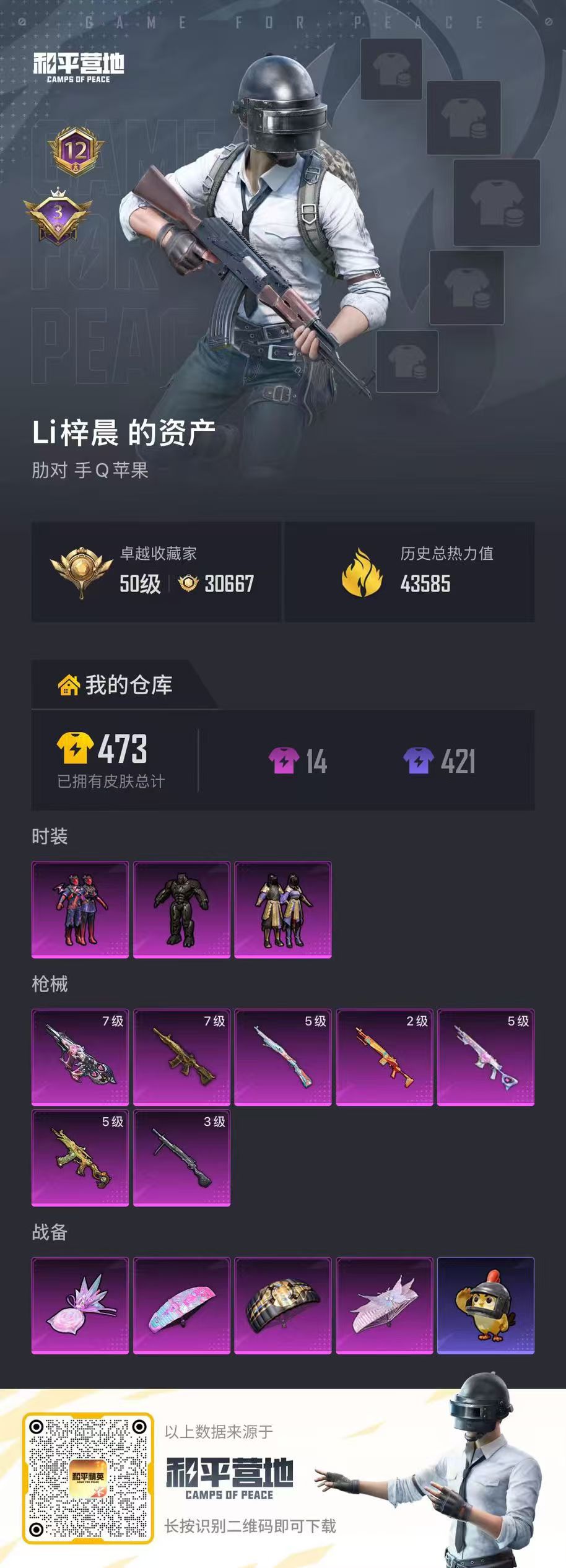 HPSJ4140331和平精英账号详情图2