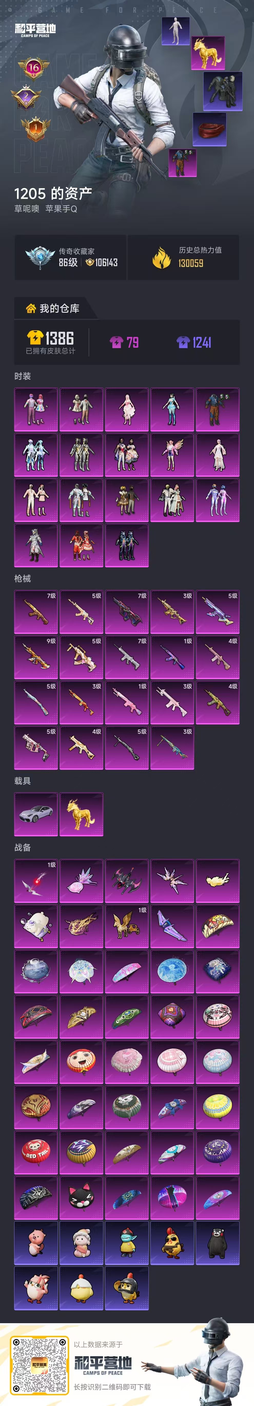 HPSJ4140444和平精英账号详情图2