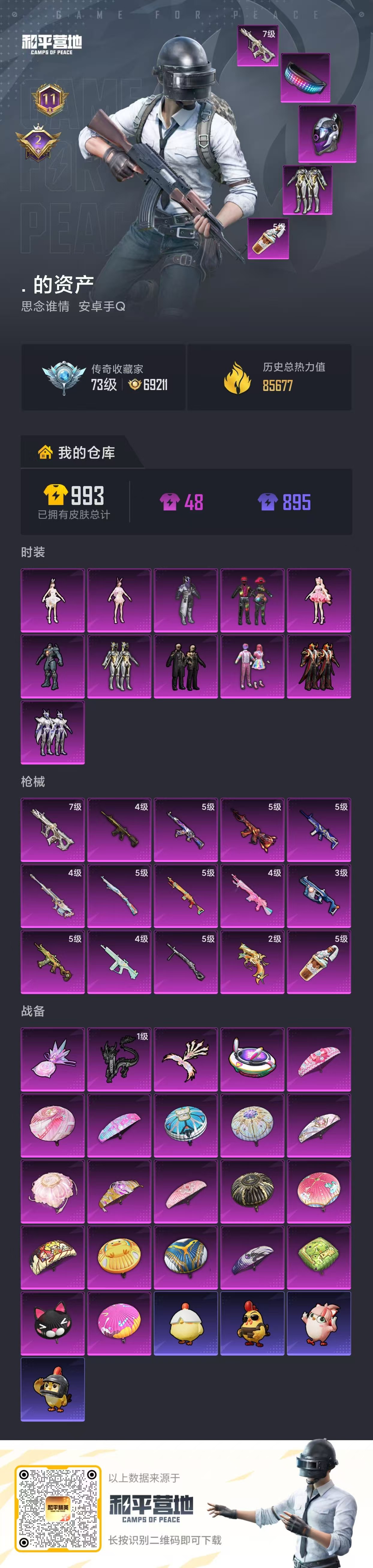 HPSJ4140312和平精英账号详情图2