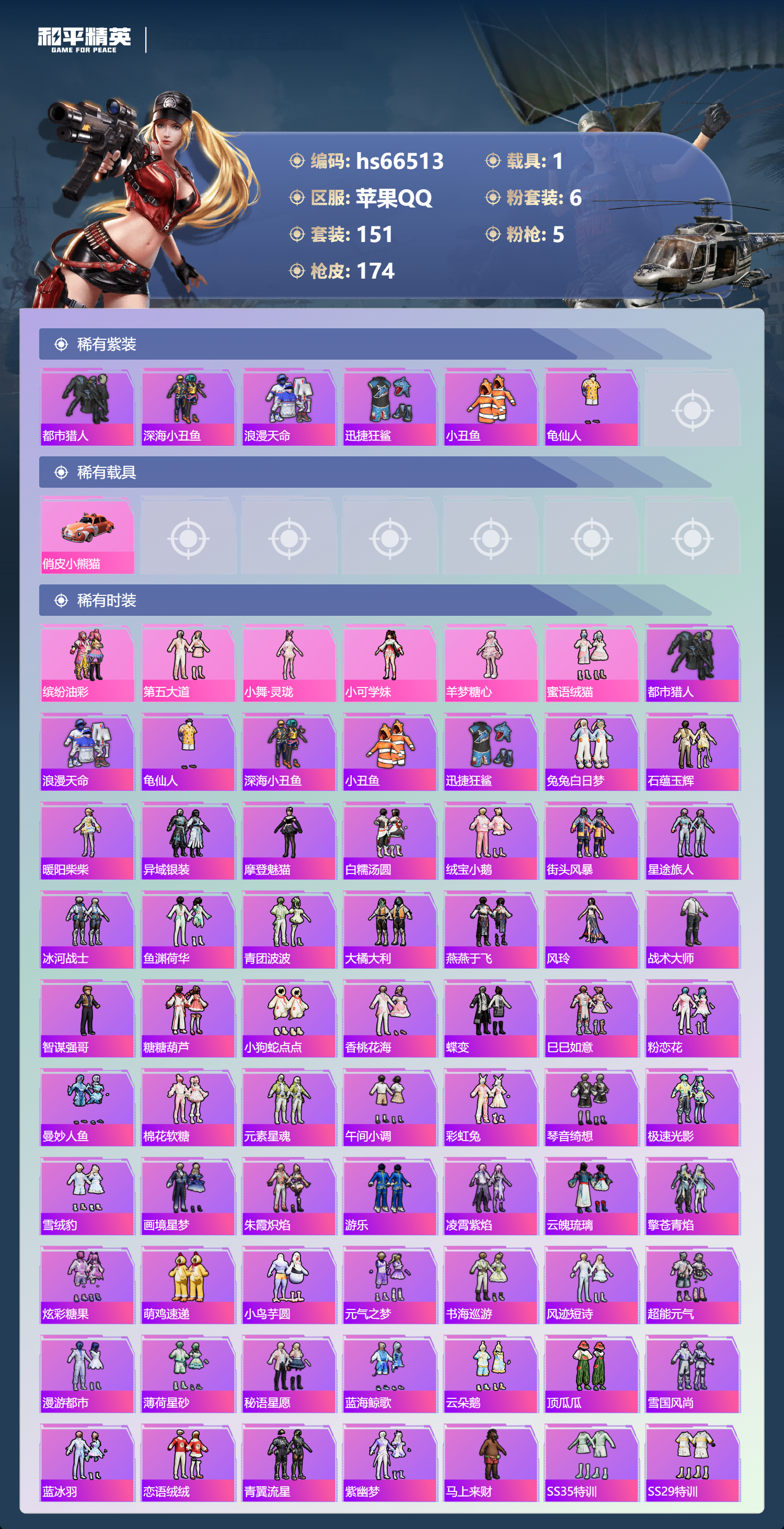 HPSJ4141941和平精英账号详情图4