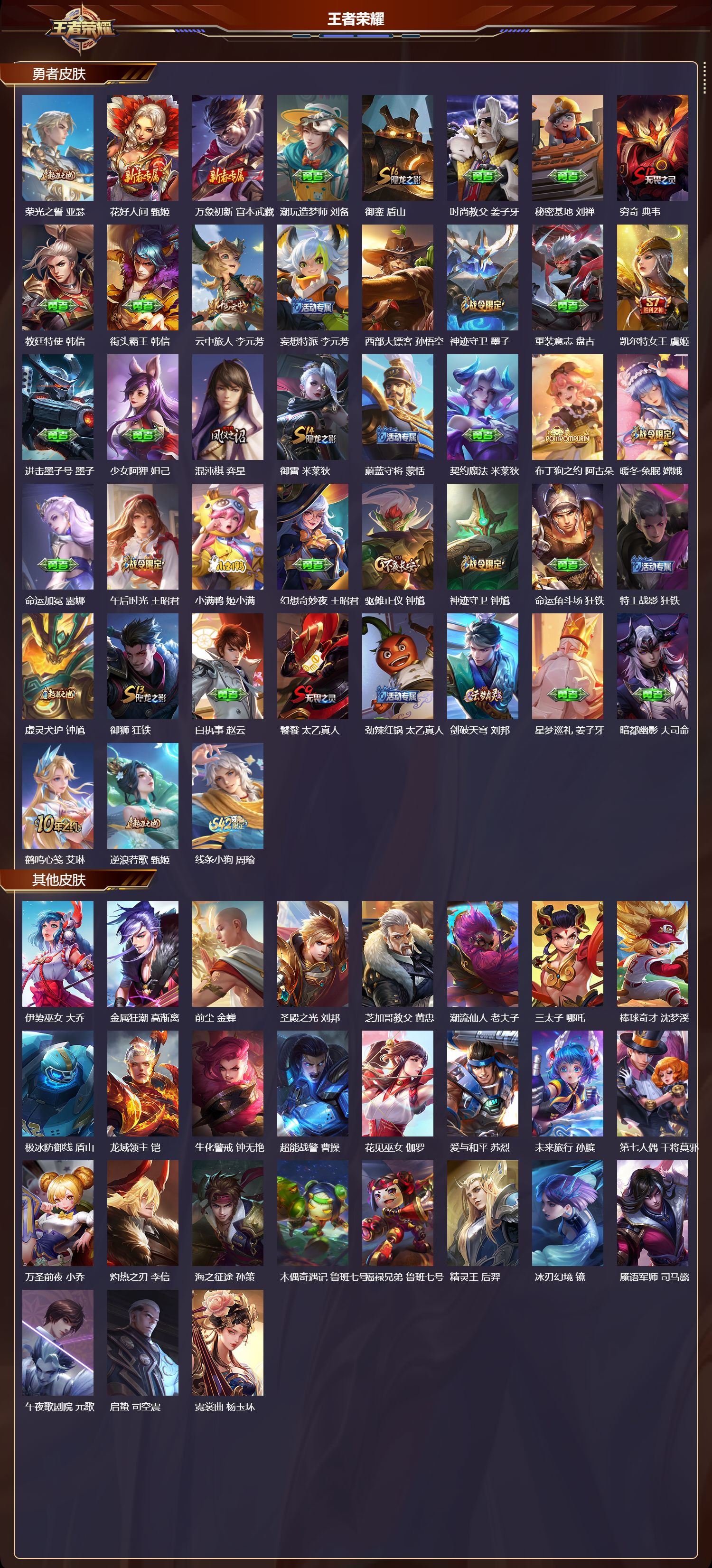 WZQM4254867王者荣耀账号详情图5